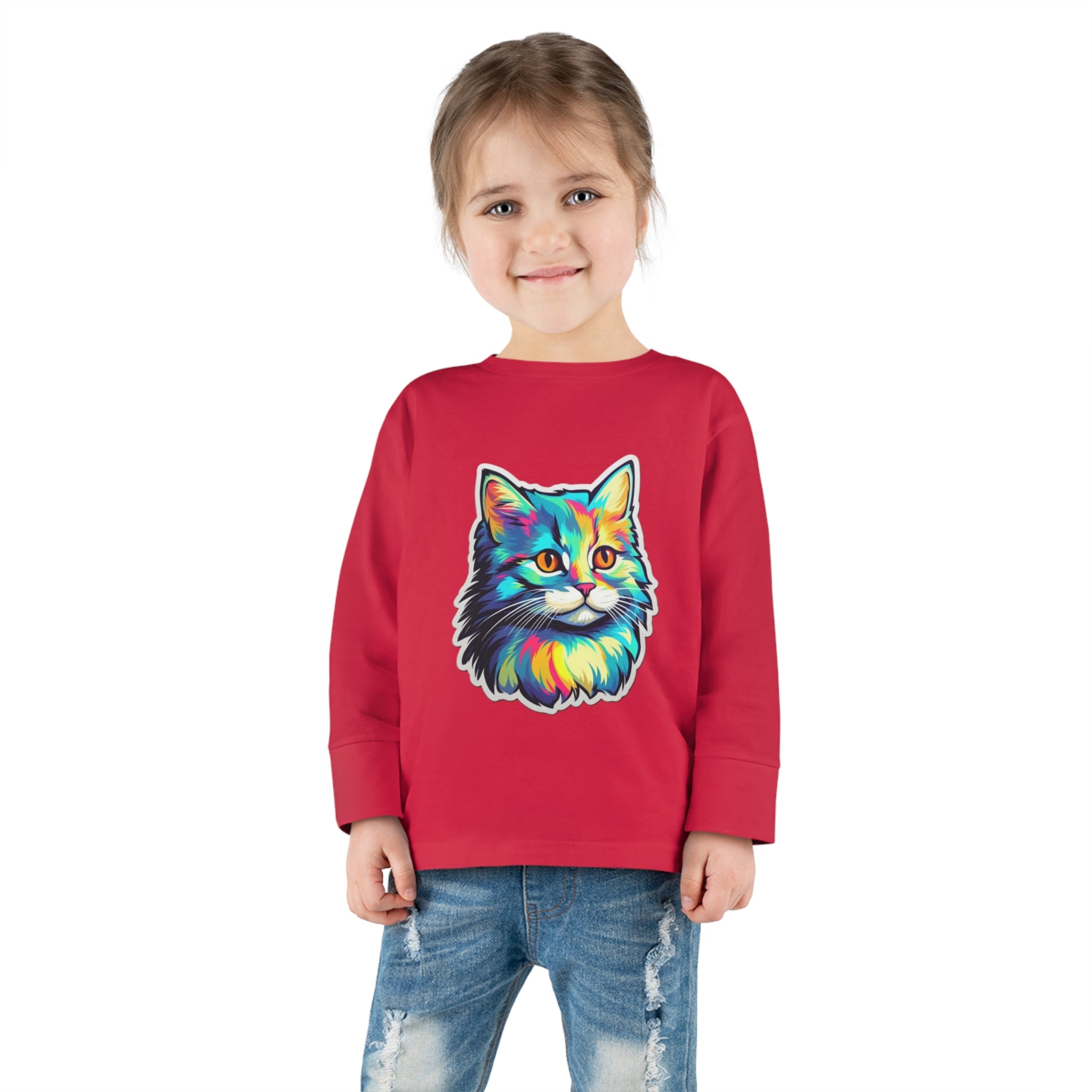 Toddler Long Sleeve Tee - Kittens 01