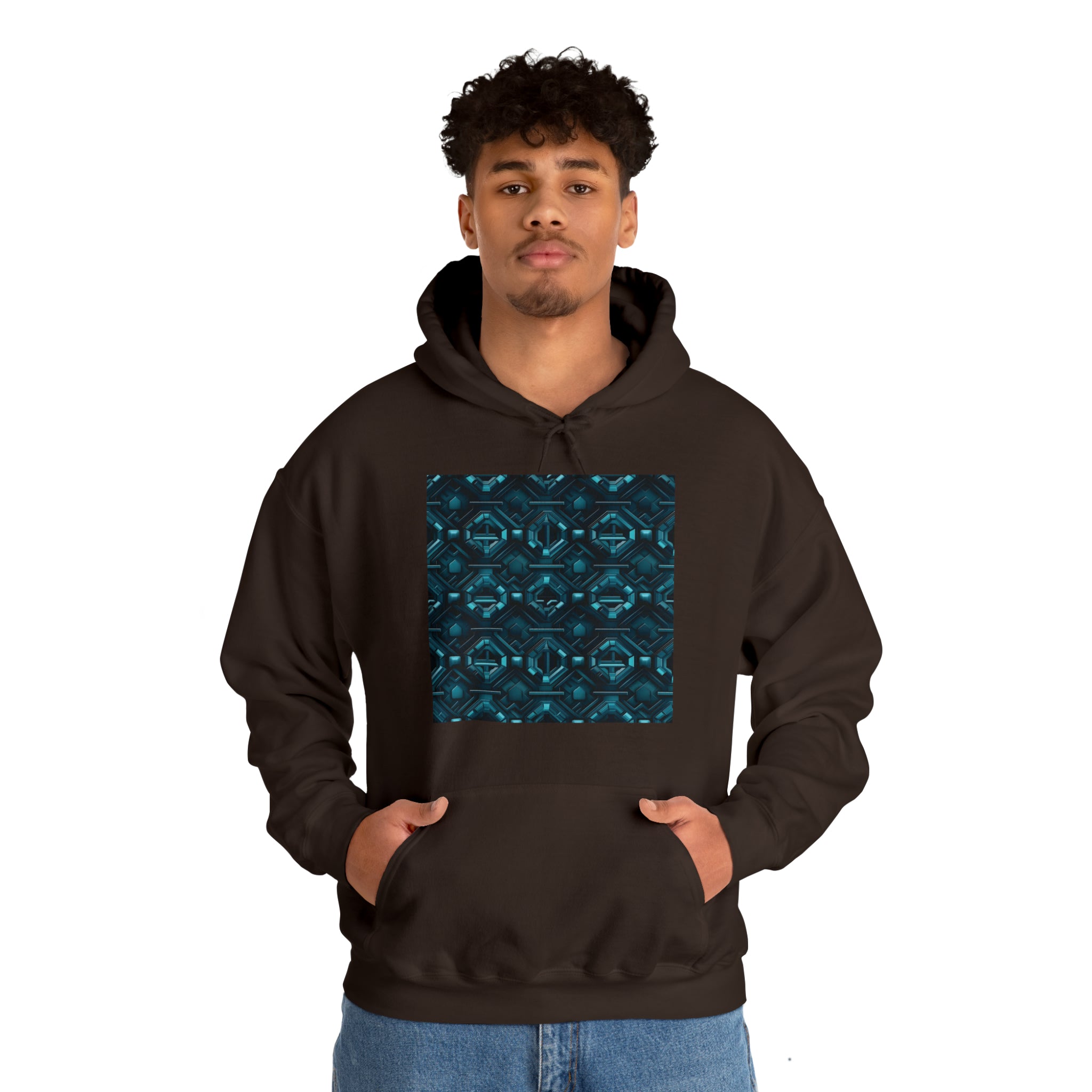 Unisex Heavy Blend™ Hooded Sweatshirt - Abstract Neon Designs 08