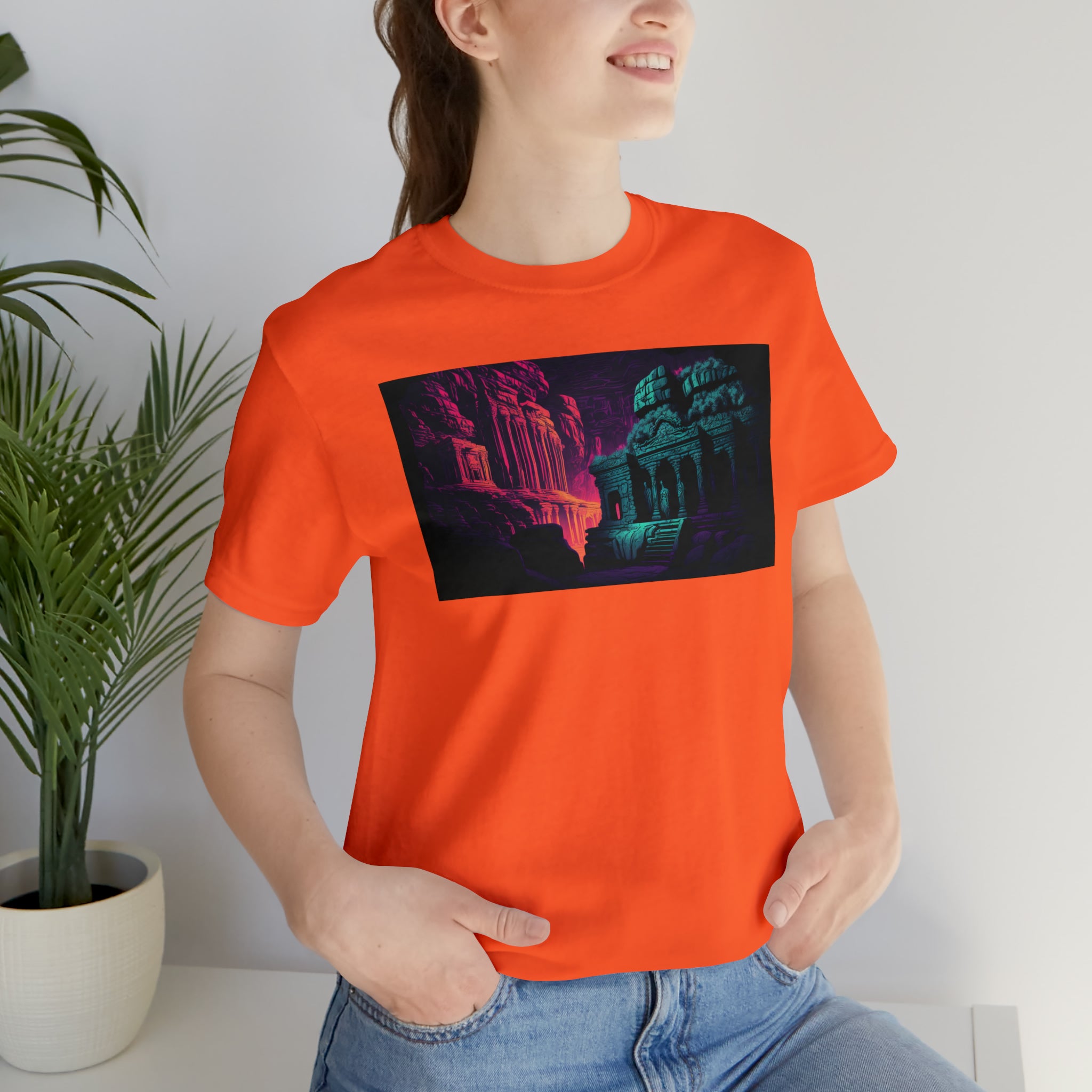 Unisex Jersey Short Sleeve Tee - Ellora Caves, India