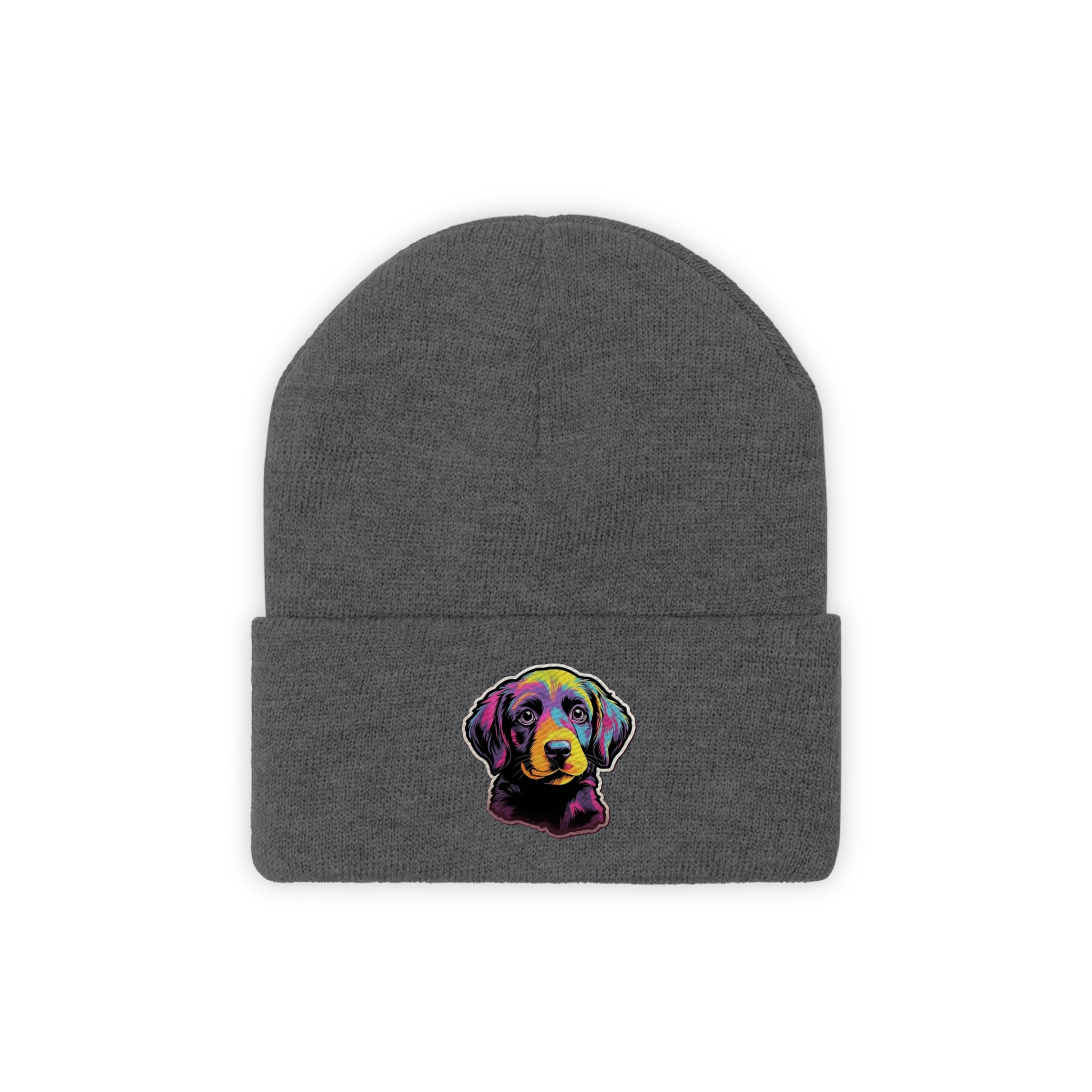 Knit Beanie - Puppy Pop Art 03