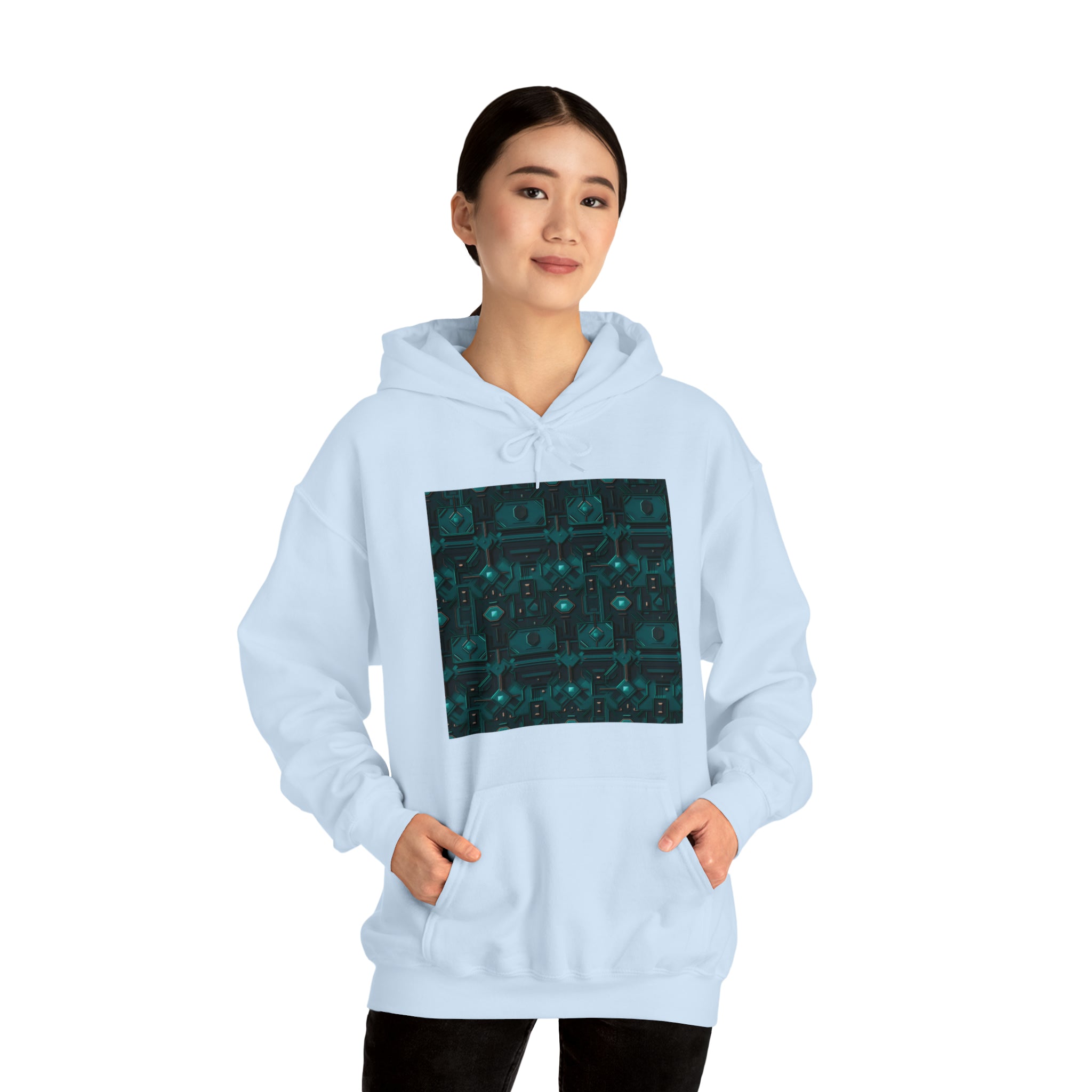 Unisex Heavy Blend™ Hooded Sweatshirt - Abstract Neon Designs 10