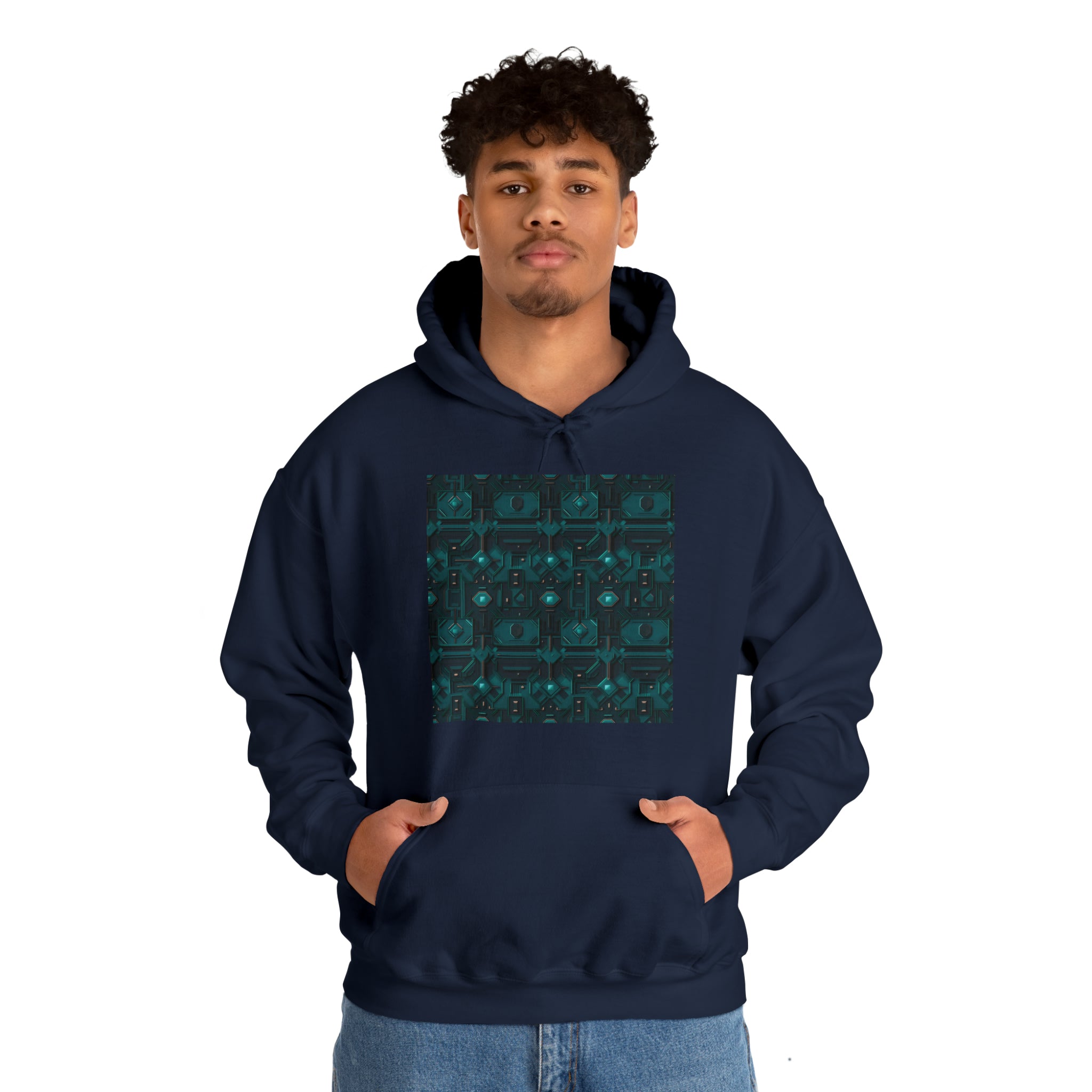 Unisex Heavy Blend™ Hooded Sweatshirt - Abstract Neon Designs 10