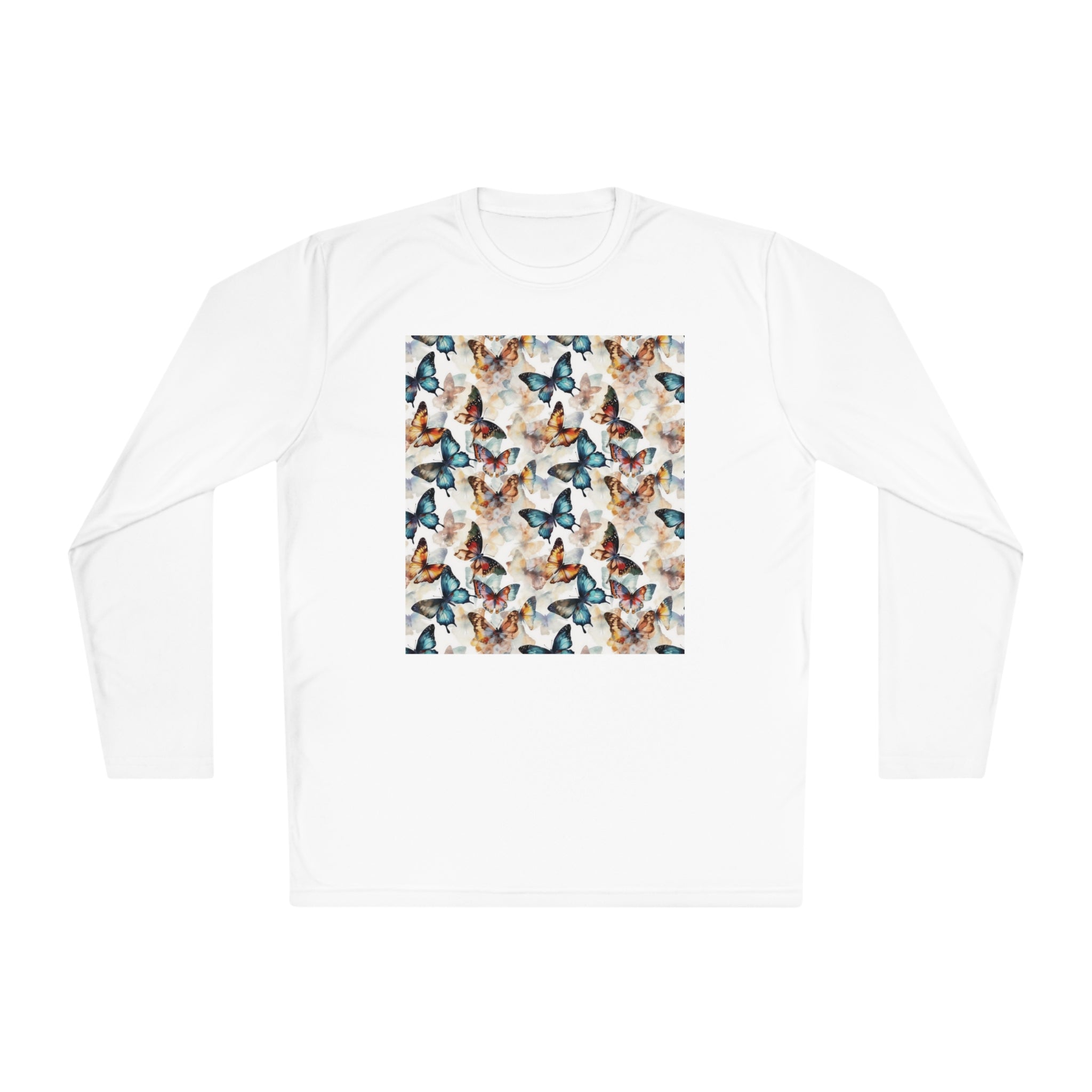 Unisex Lightweight Long Sleeve Tee (AOP) - Abstract Designs 08