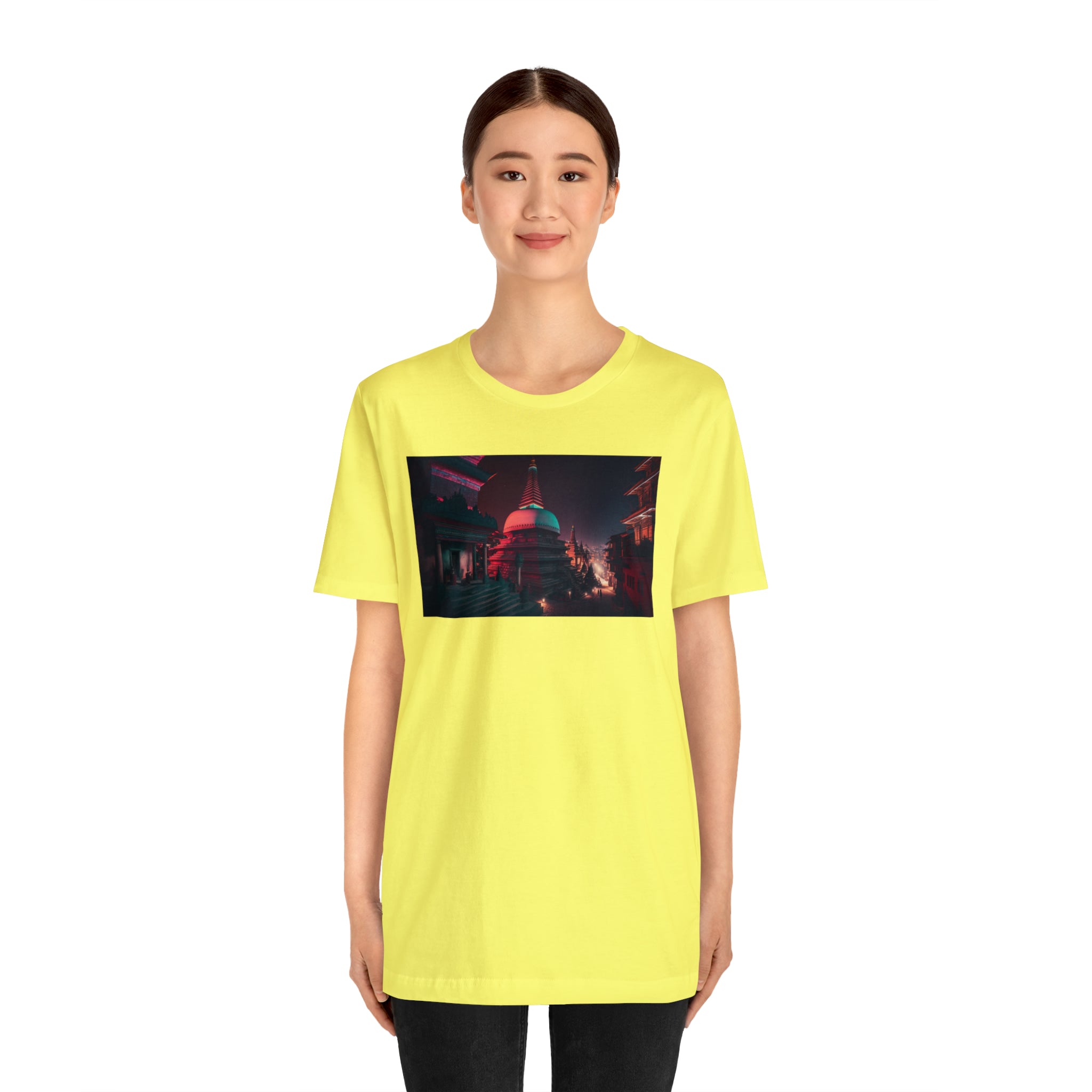 Unisex Jersey Short Sleeve Tee - Swayambhunath Temple, Nepal