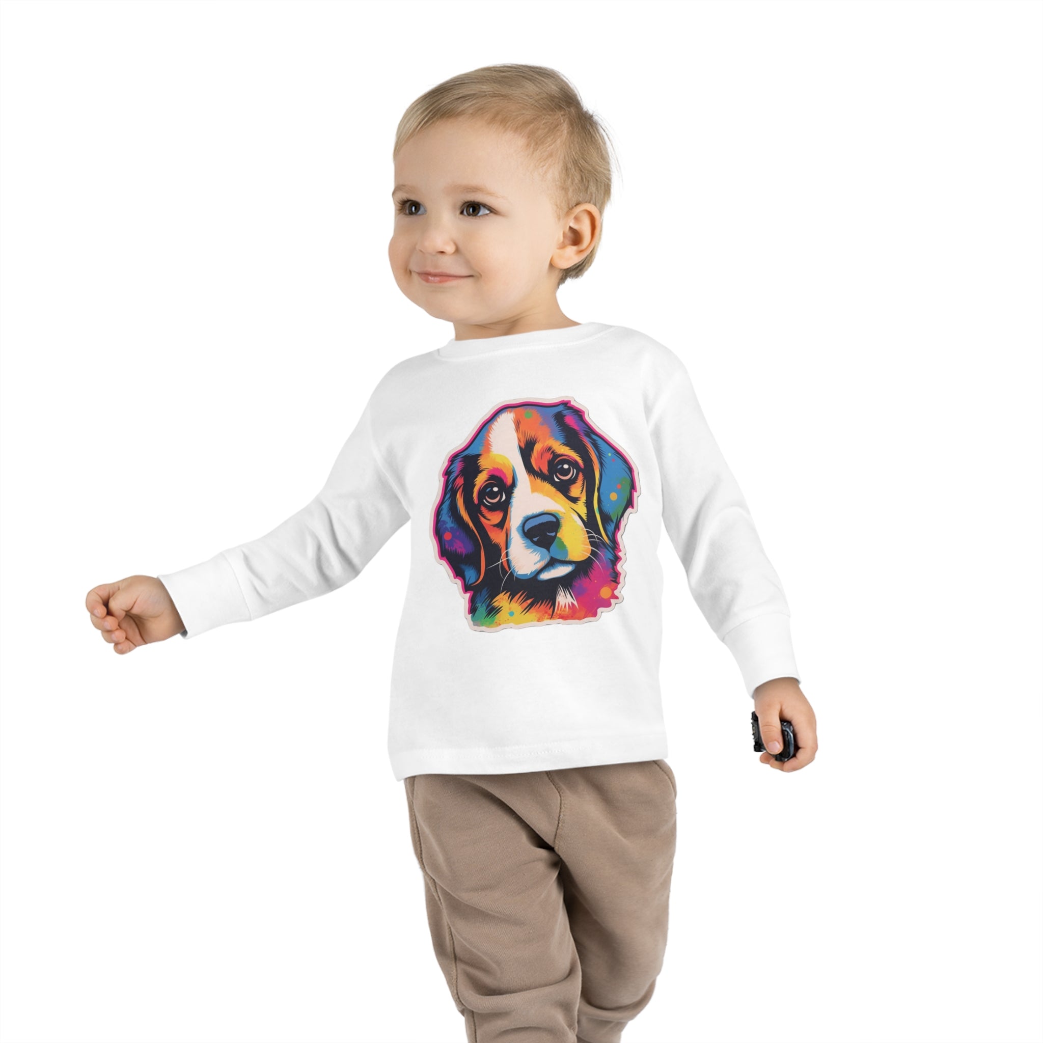 Toddler Long Sleeve Tee - Puppies 01