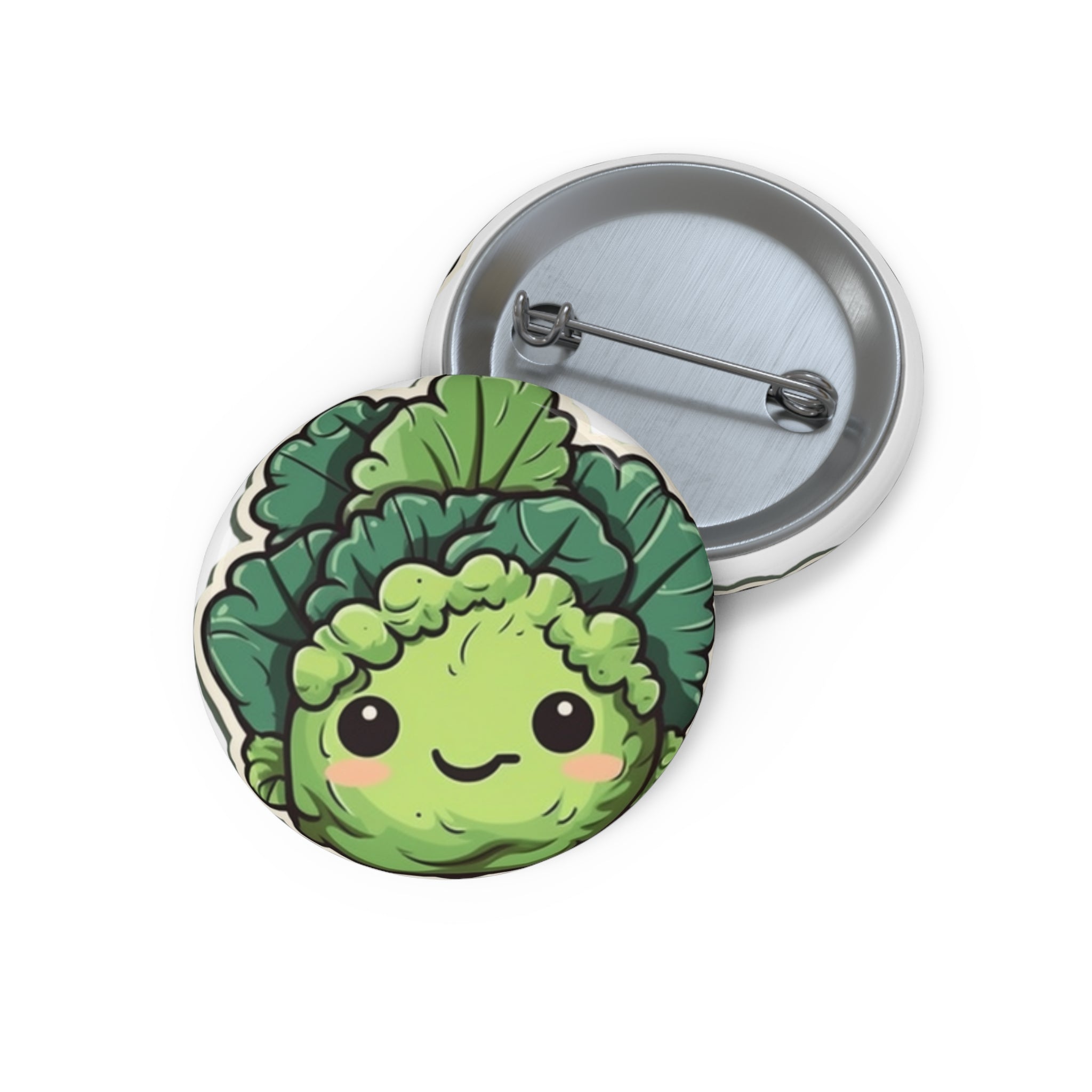 Custom Pin Buttons - Lettuce