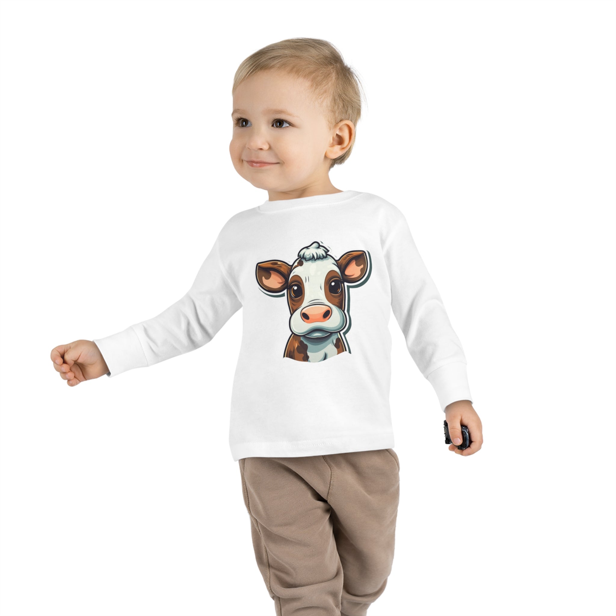 Toddler Long Sleeve Tee - Cow Calf