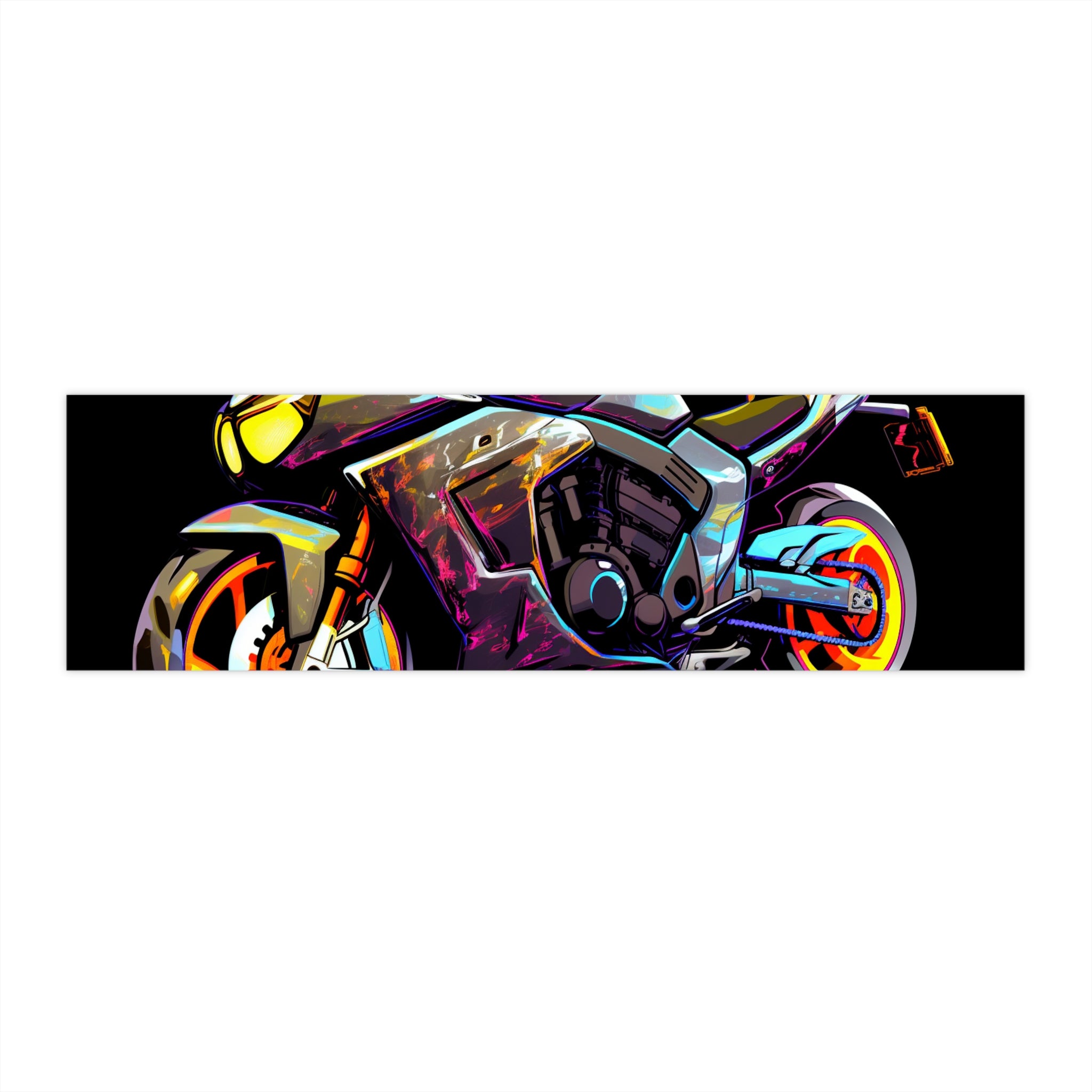 Bumper Stickers - Pop Art Designs, Motorcycle 07