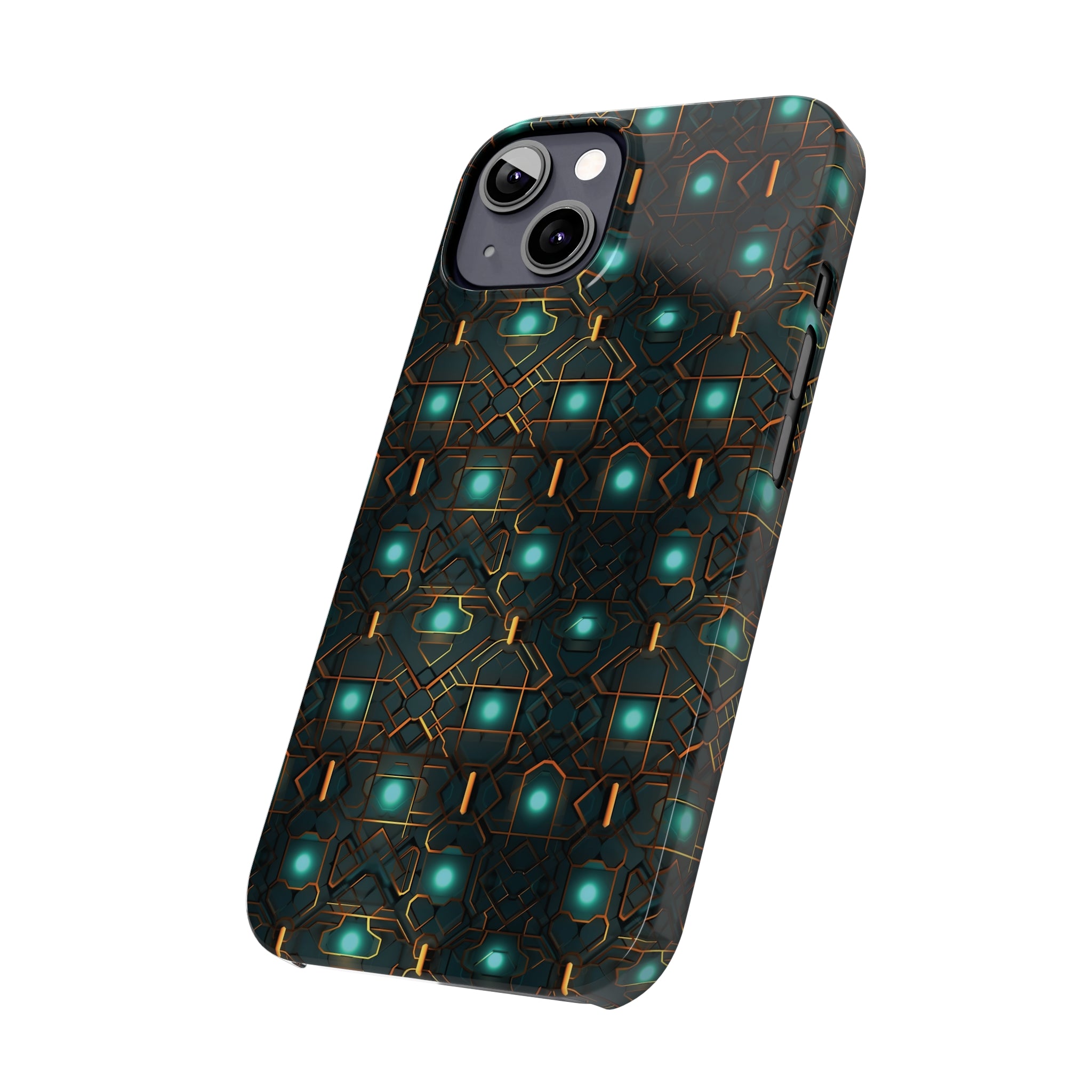 Slim Phone Cases (AOP) - Seamless Futuristic Designs 01