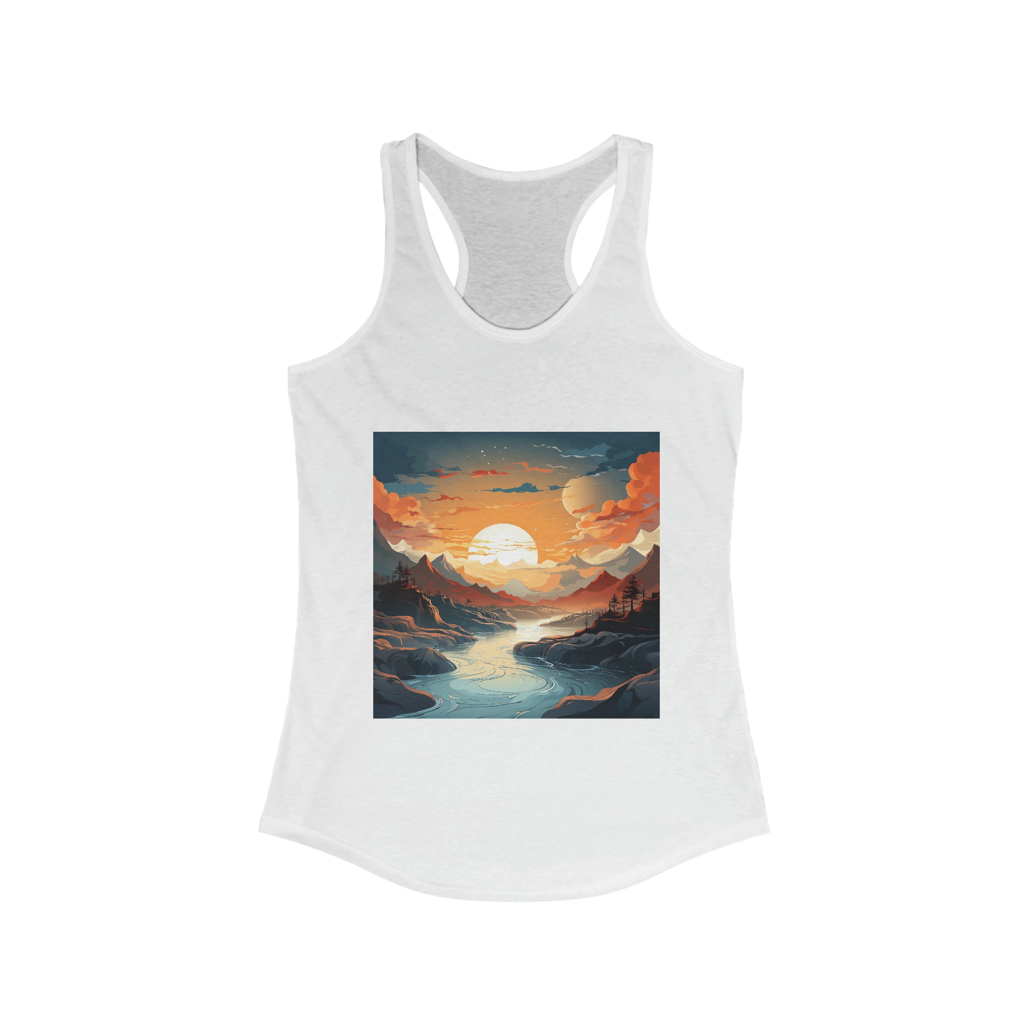 Women's Ideal Racerback Tank - Vector Art Design 38