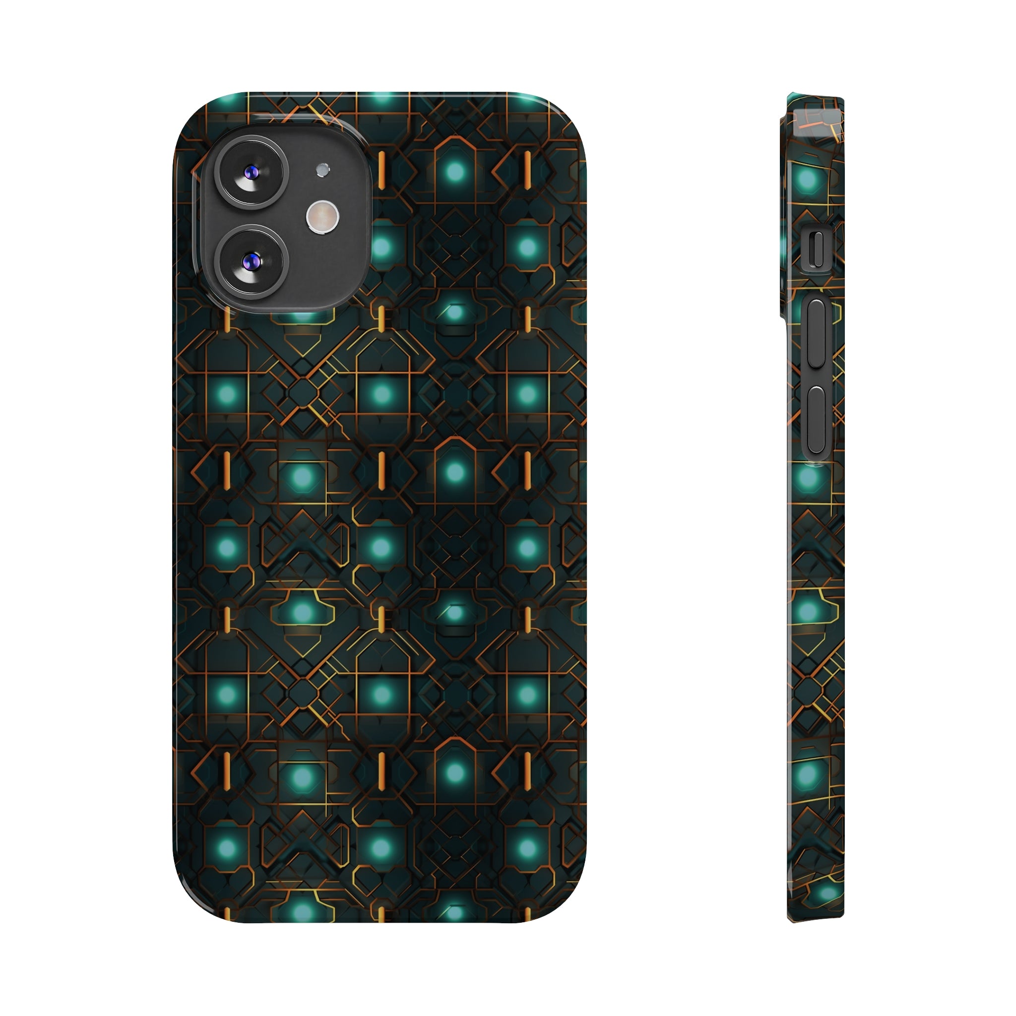 Slim Phone Cases (AOP) - Seamless Futuristic Designs 01