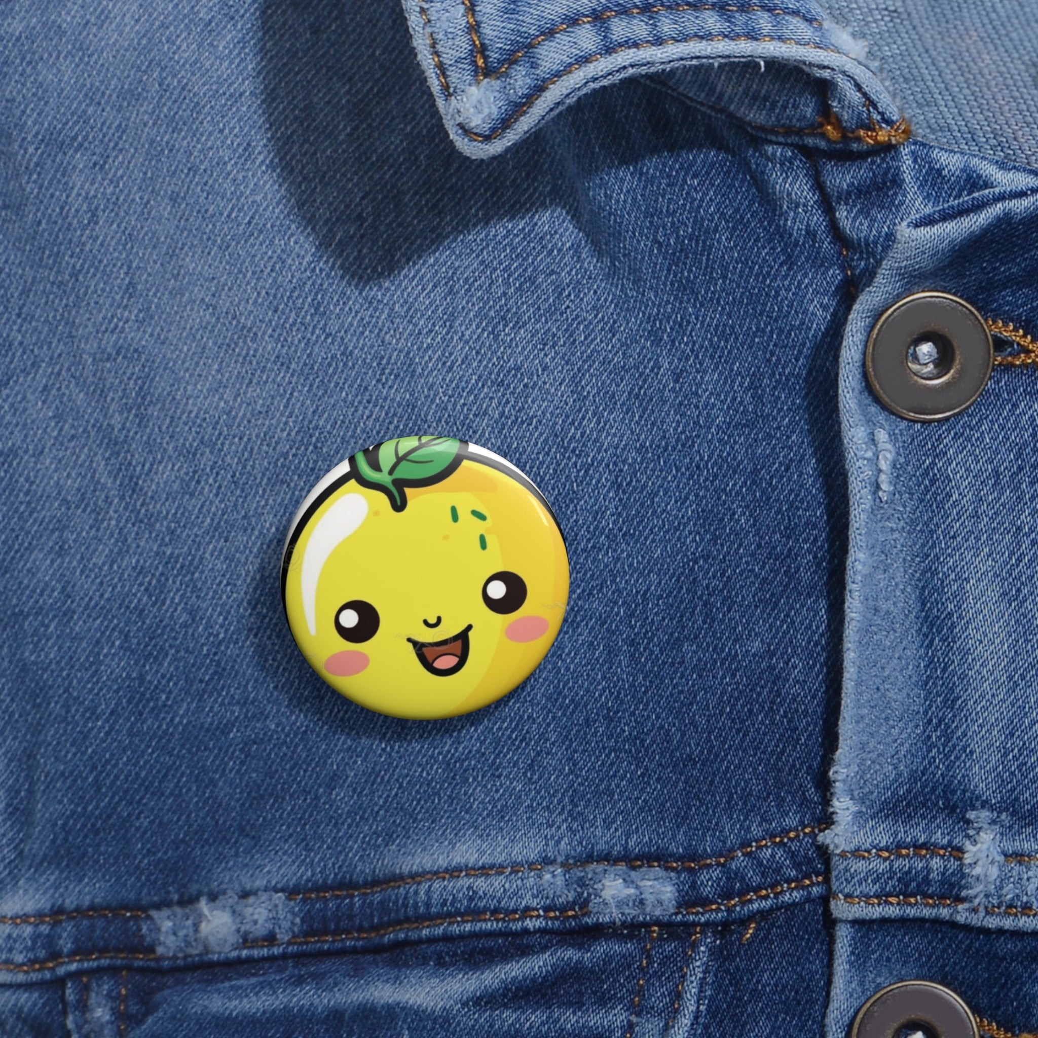 Custom Pin Buttons - Lemon