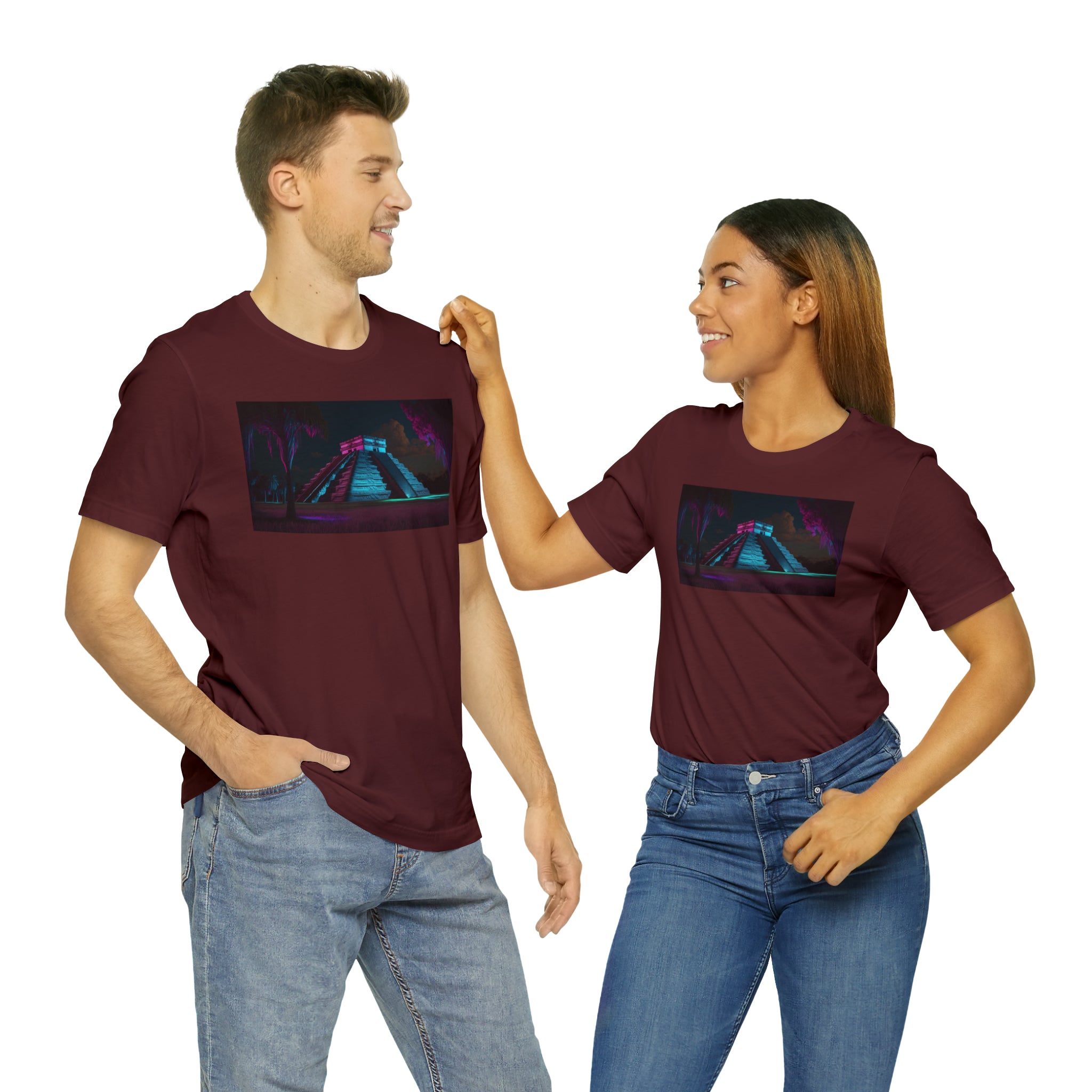 Unisex Jersey Short Sleeve Tee - Chichen Itza, Mexico