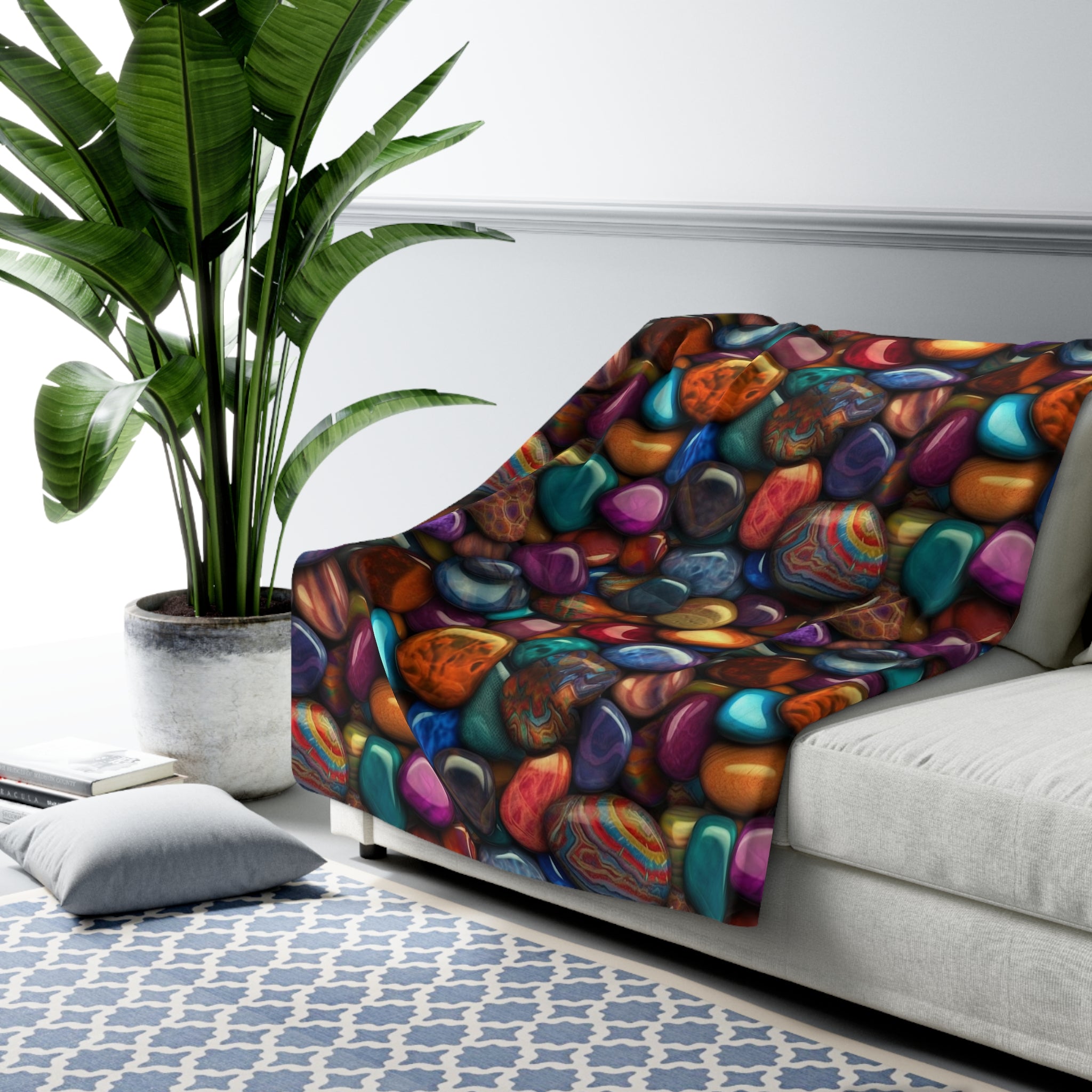 Sherpa Fleece Blanket (AOP) - Seamless Designs 12
