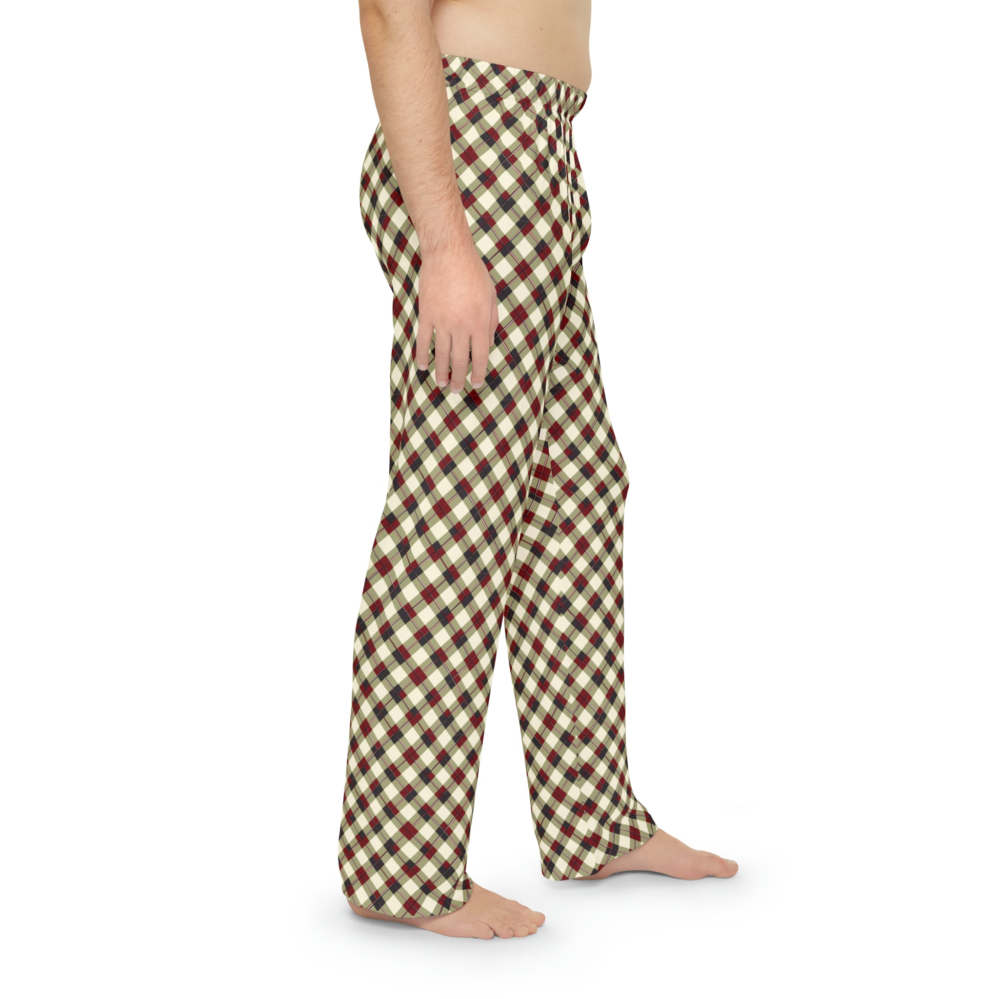 Men's Pajama Pants (AOP) - Seamless Checkered Designs 18