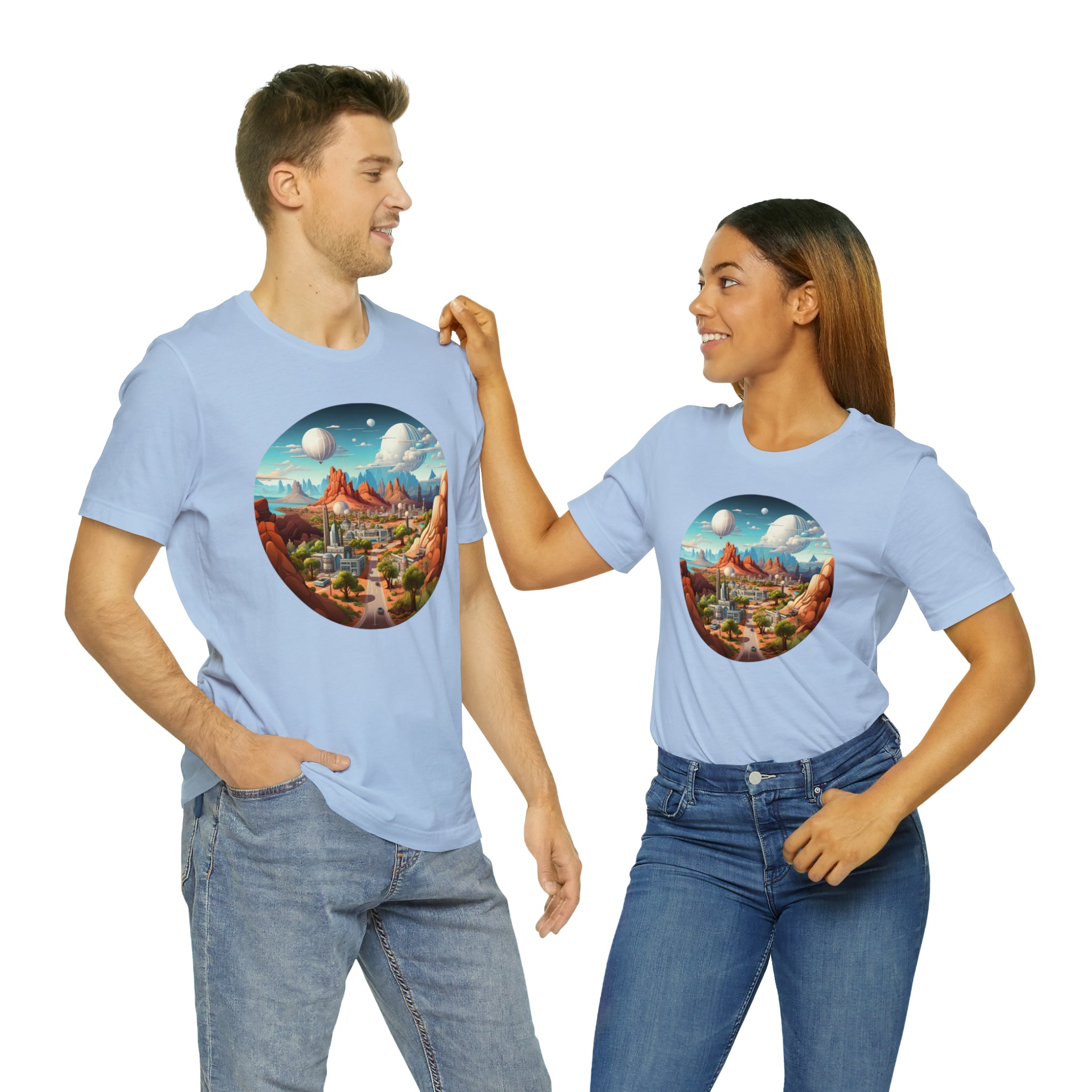 Unisex Jersey Short Sleeve Tee - Isometric Designs 08