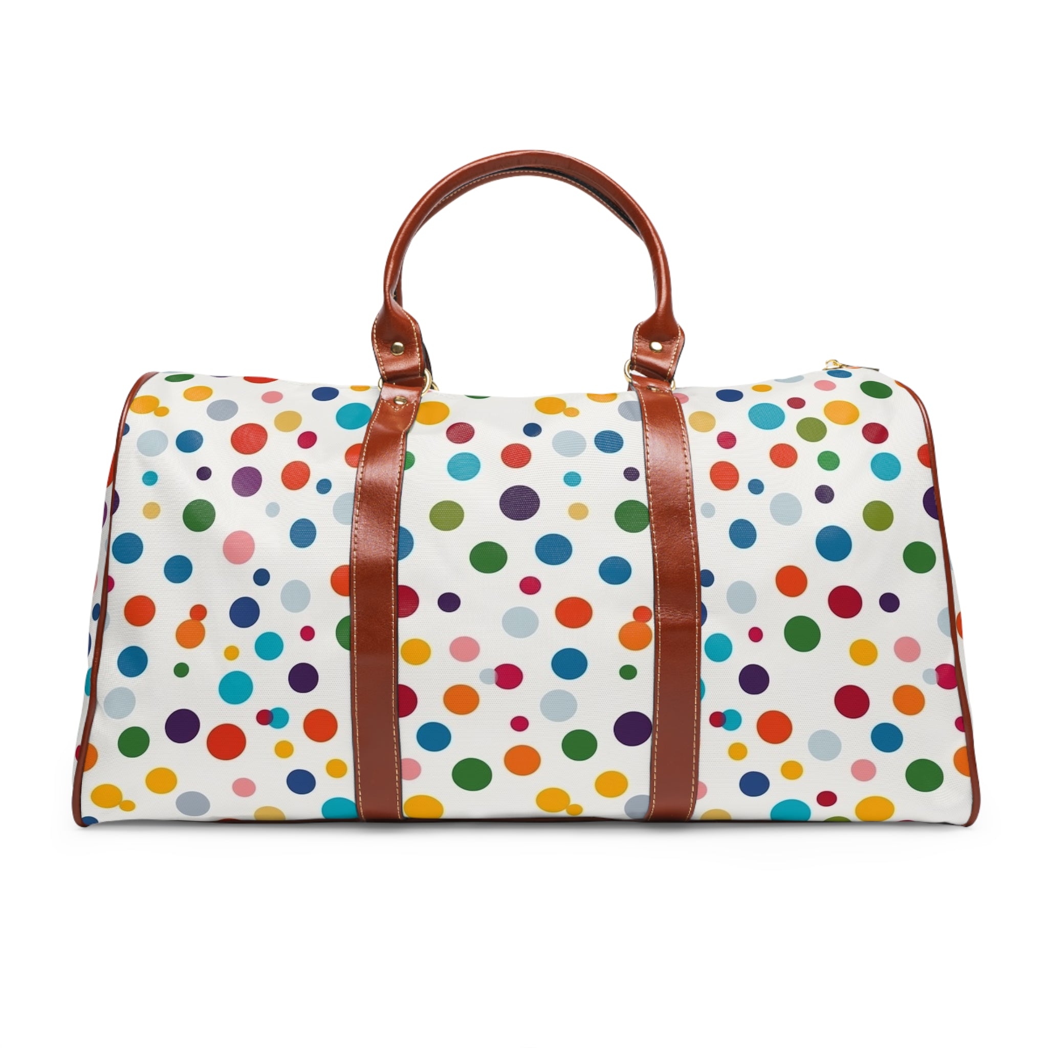 Waterproof Travel Bag (AOP) - Polka Dots Design 02