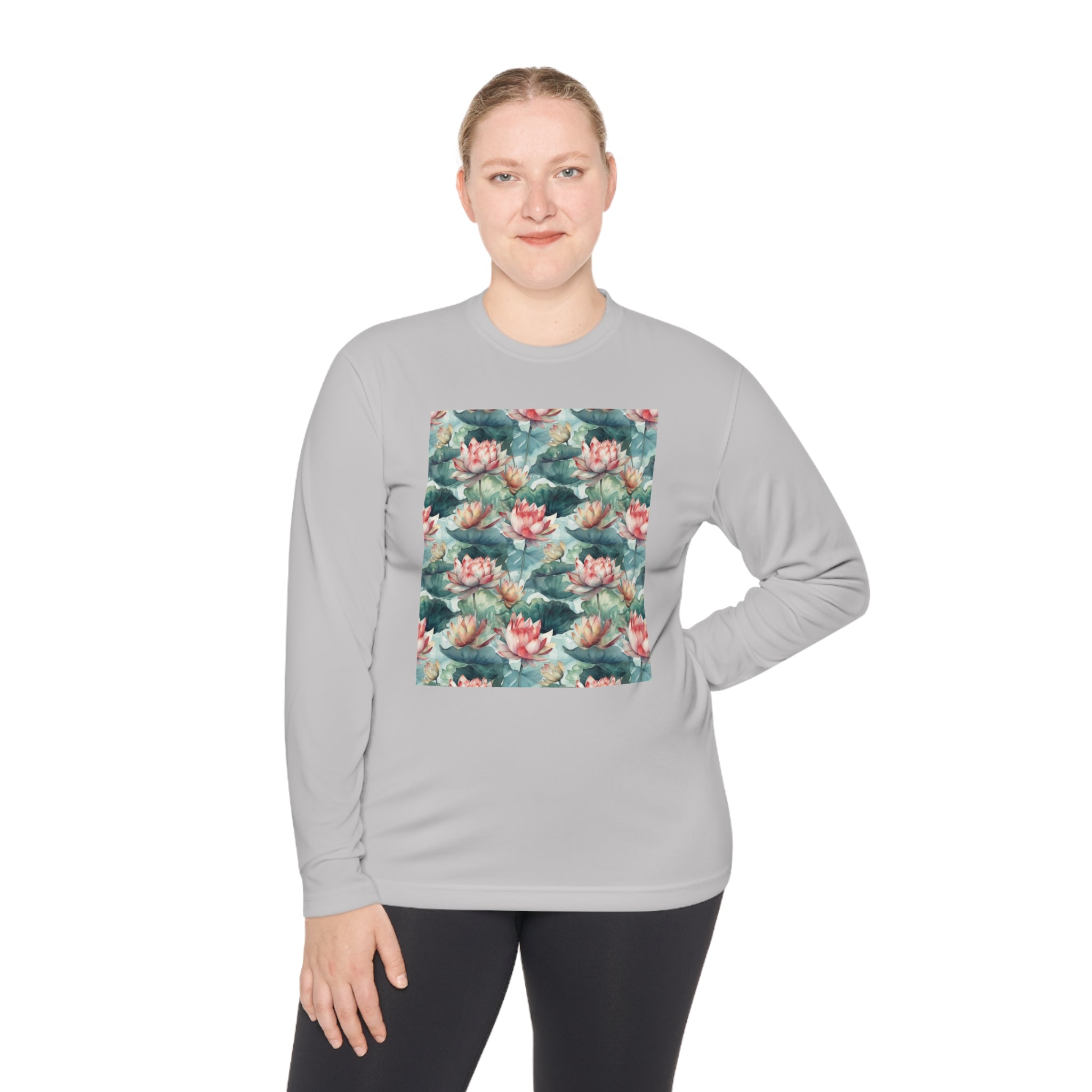 Unisex Lightweight Long Sleeve Tee (AOP) - Abstract Designs 13