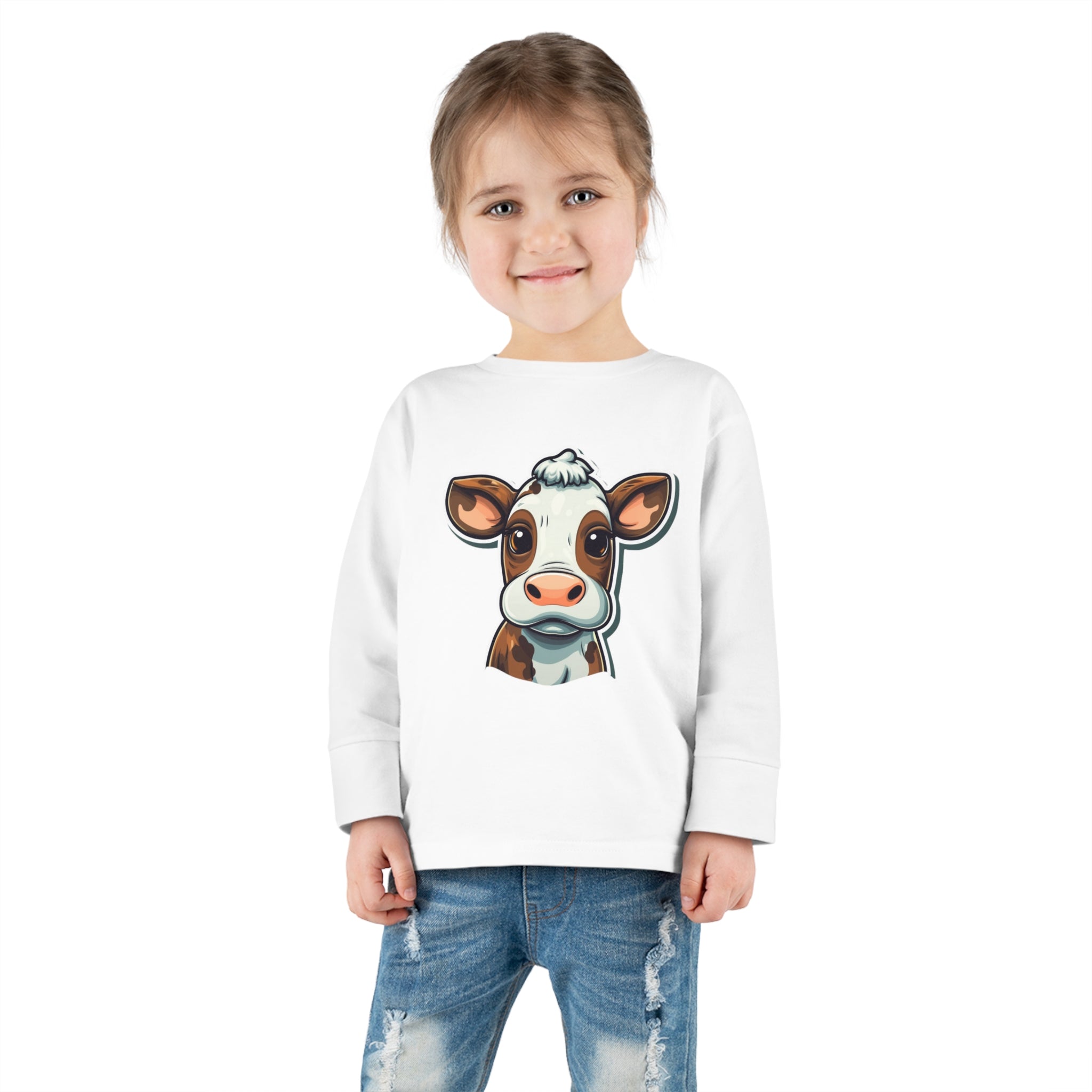 Toddler Long Sleeve Tee - Cow Calf