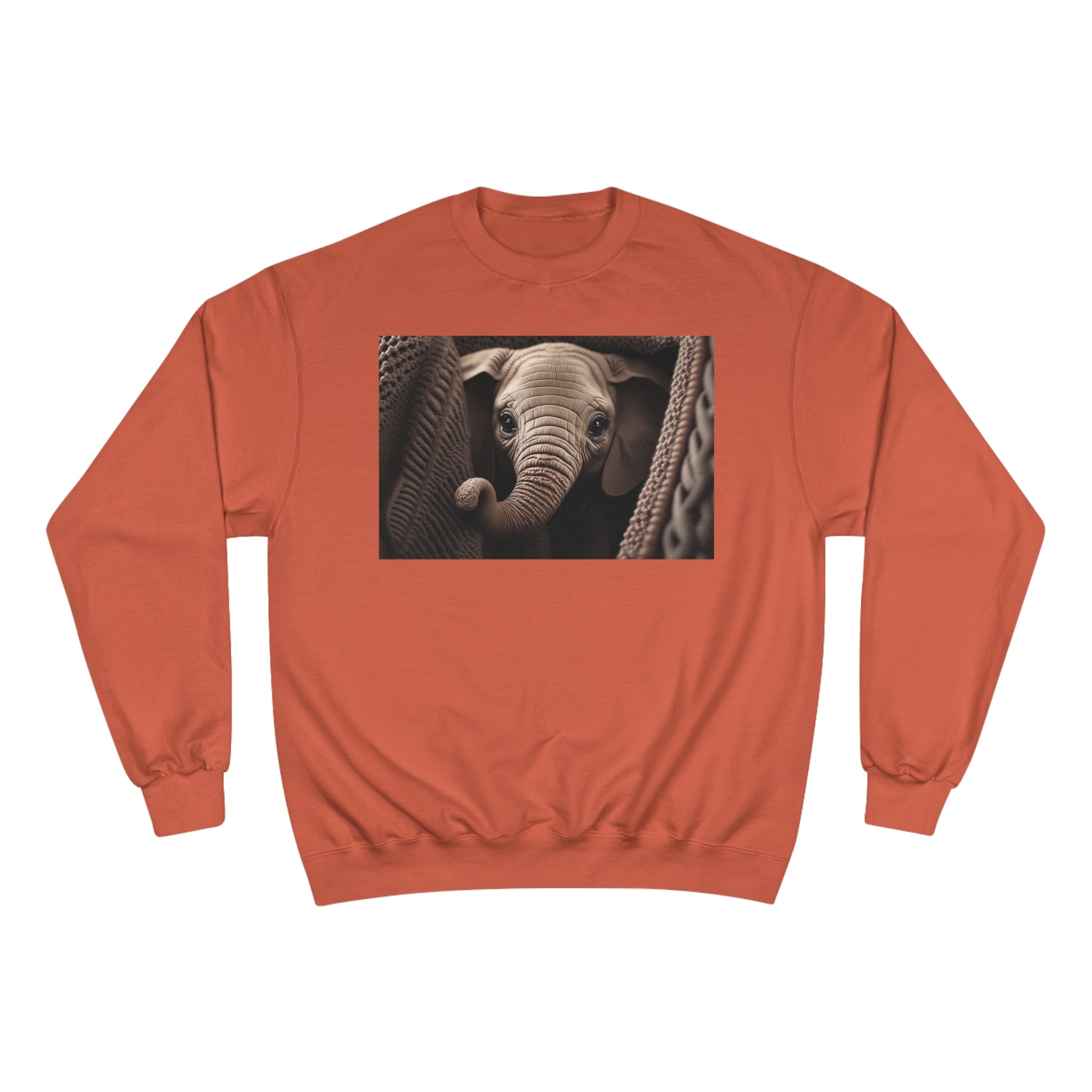 Champion Sweatshirt - Knit Animals, Elephant Calf