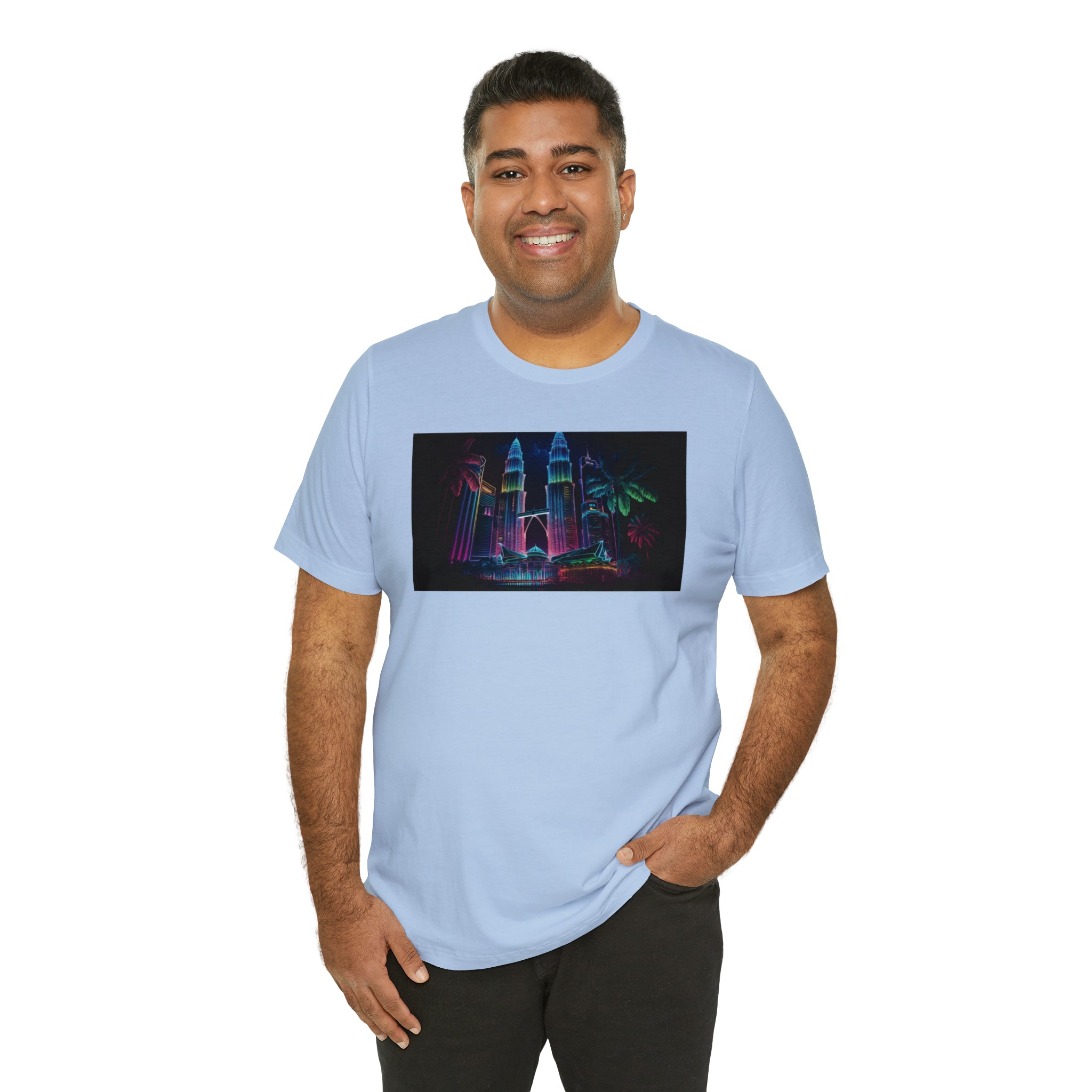 Unisex Jersey Short Sleeve Tee - Petronas Towers, Malaysia