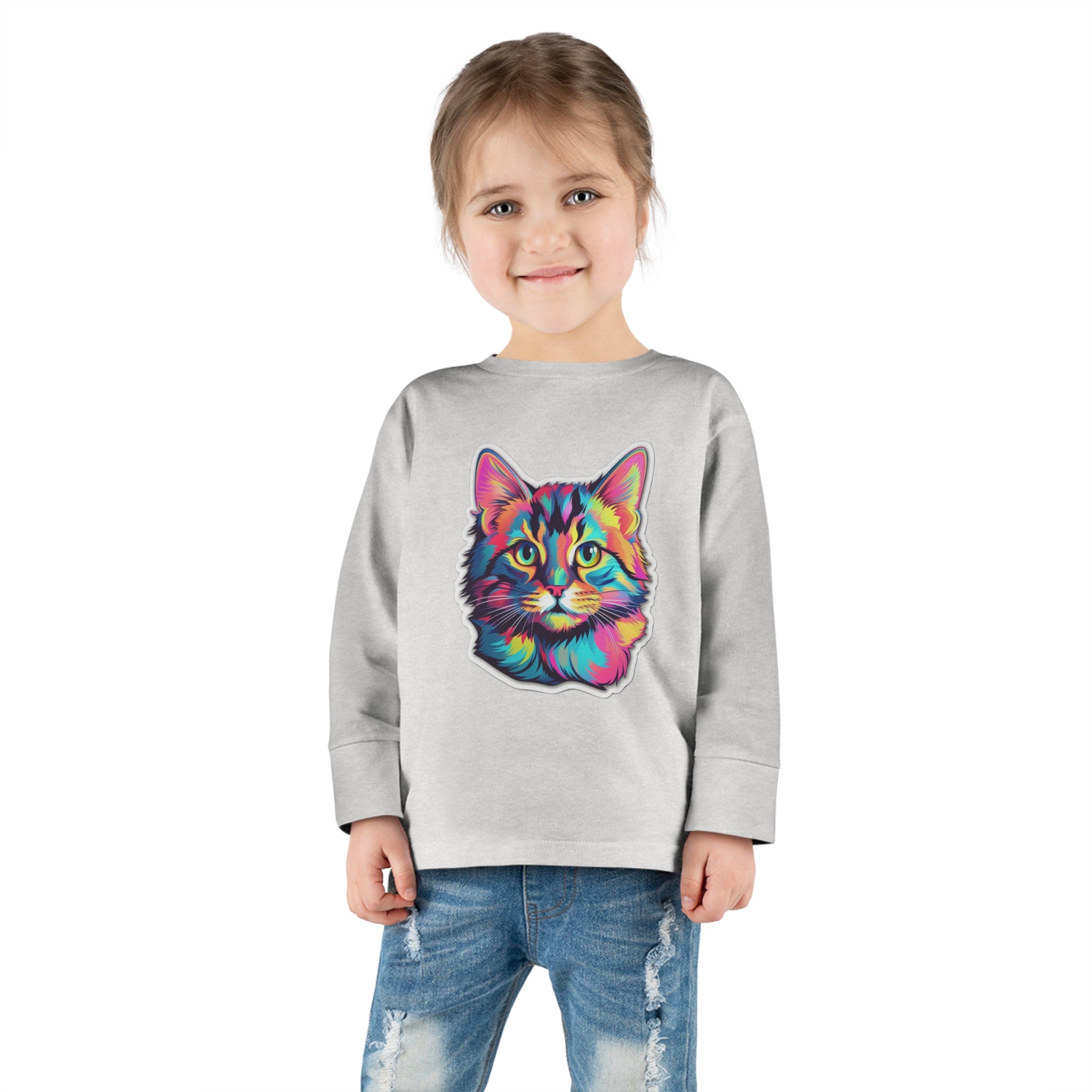 Toddler Long Sleeve Tee - Kittens 08