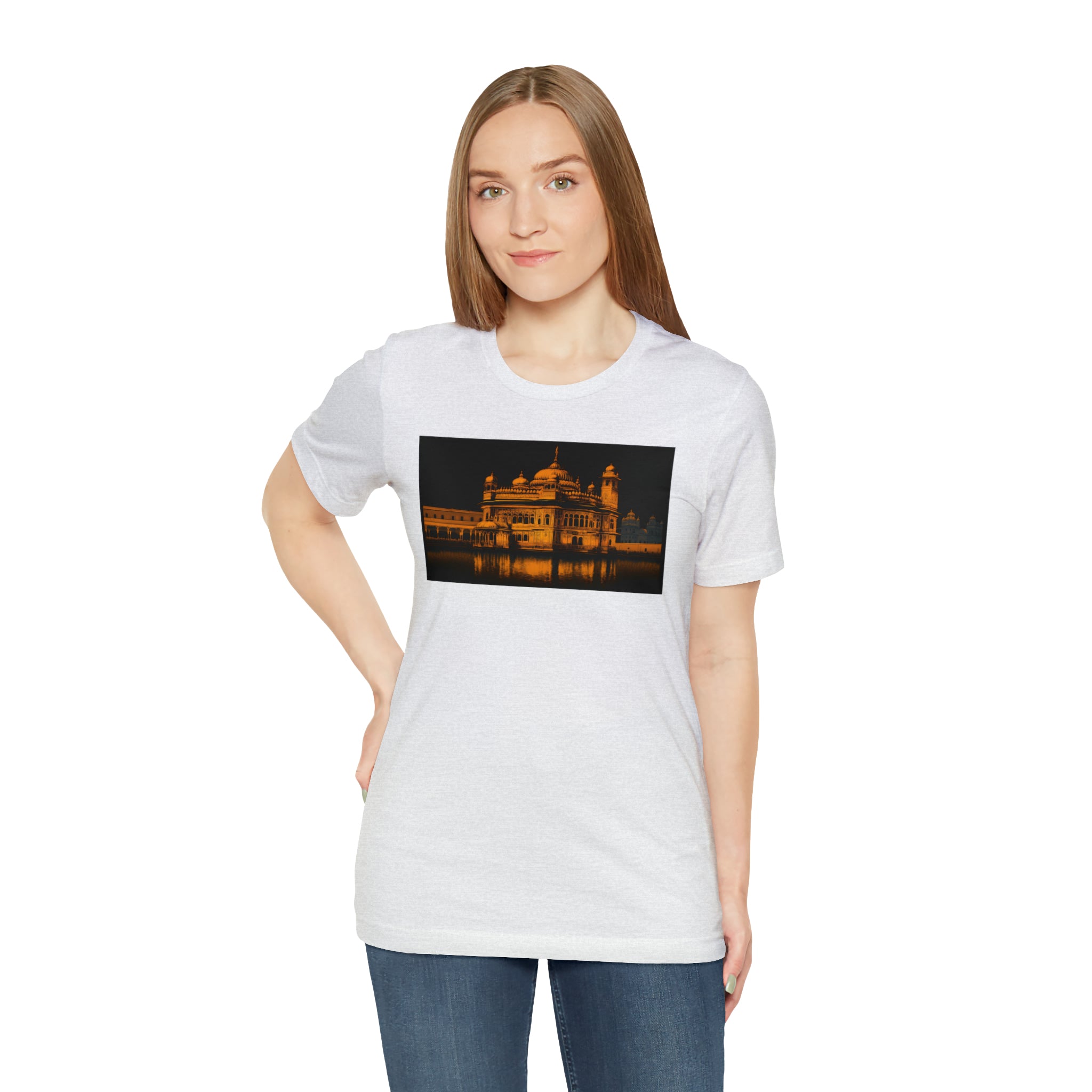 Unisex Jersey Short Sleeve Tee - Golden Temple, India