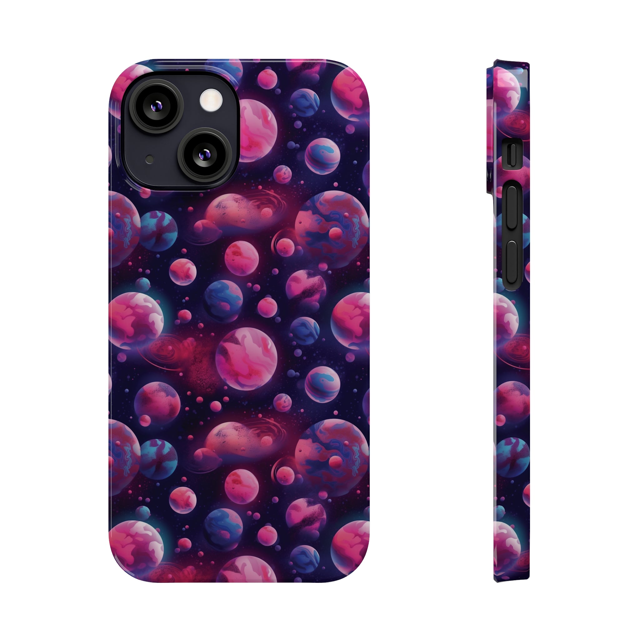 Slim Phone Cases (AOP) - Seamless Fantasy Galaxies 09