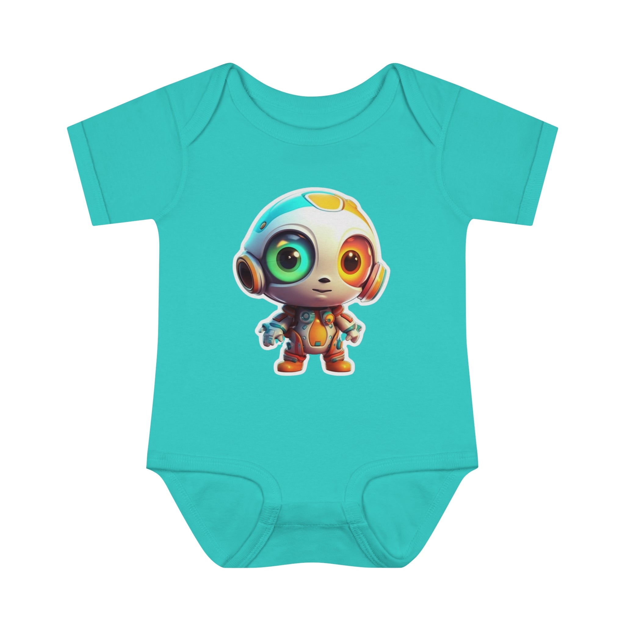 Infant Baby Rib Bodysuit - Buzz, Robot Pop Art 05