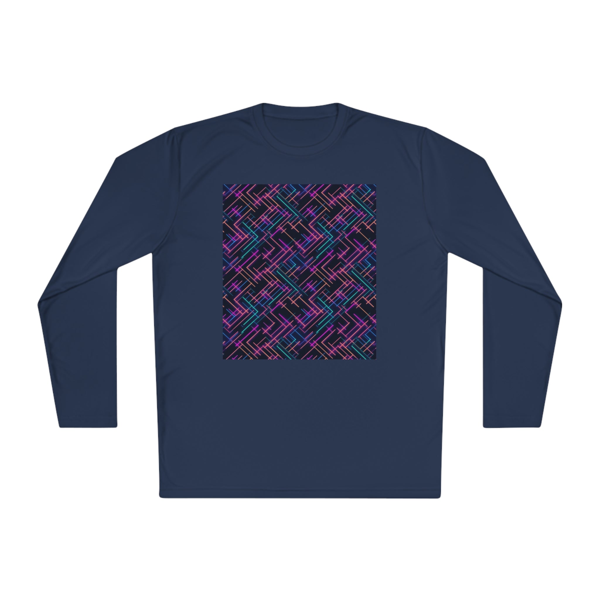 Unisex Lightweight Long Sleeve Tee (AOP) - Abstract Designs 05