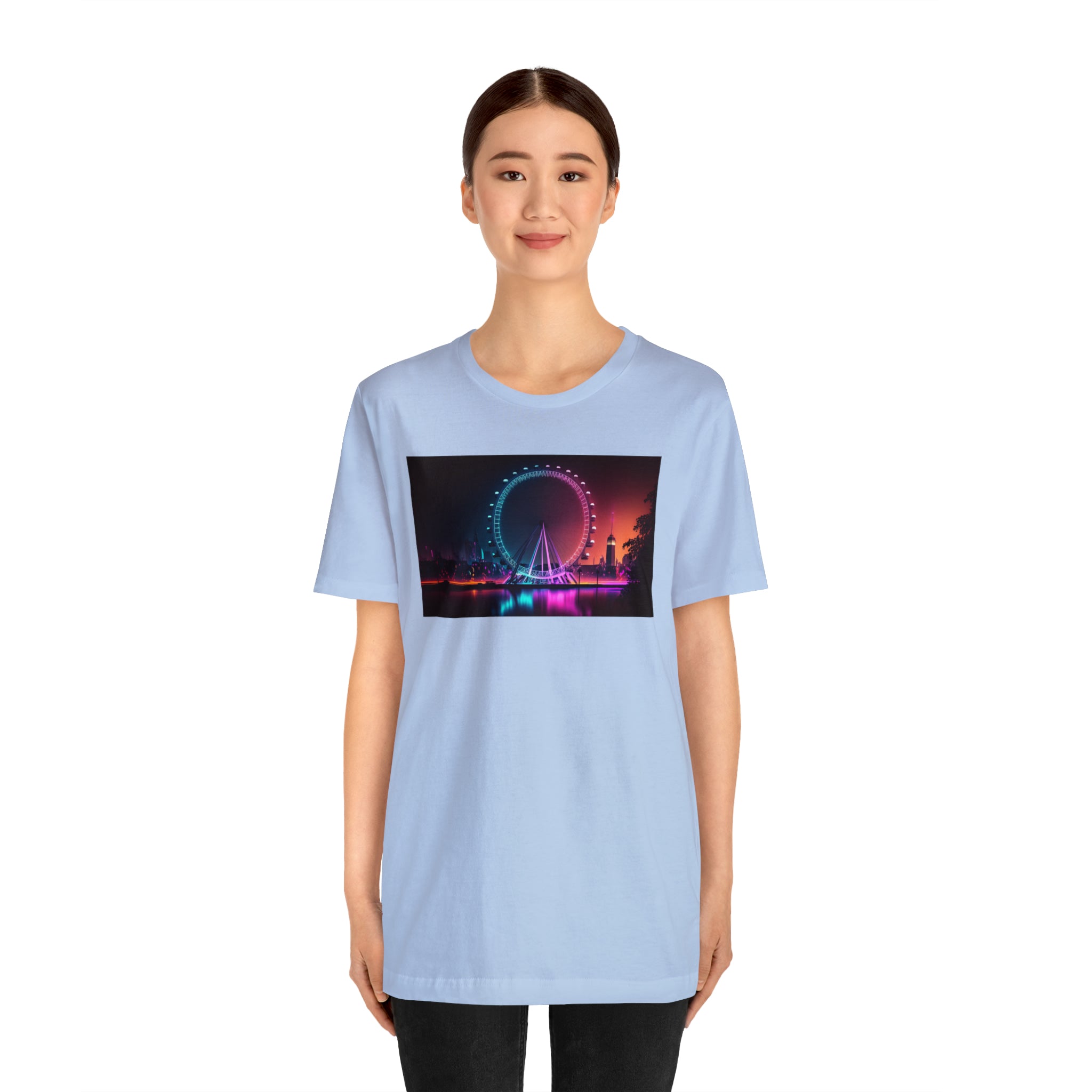 Unisex Jersey Short Sleeve Tee - London Eye, UK