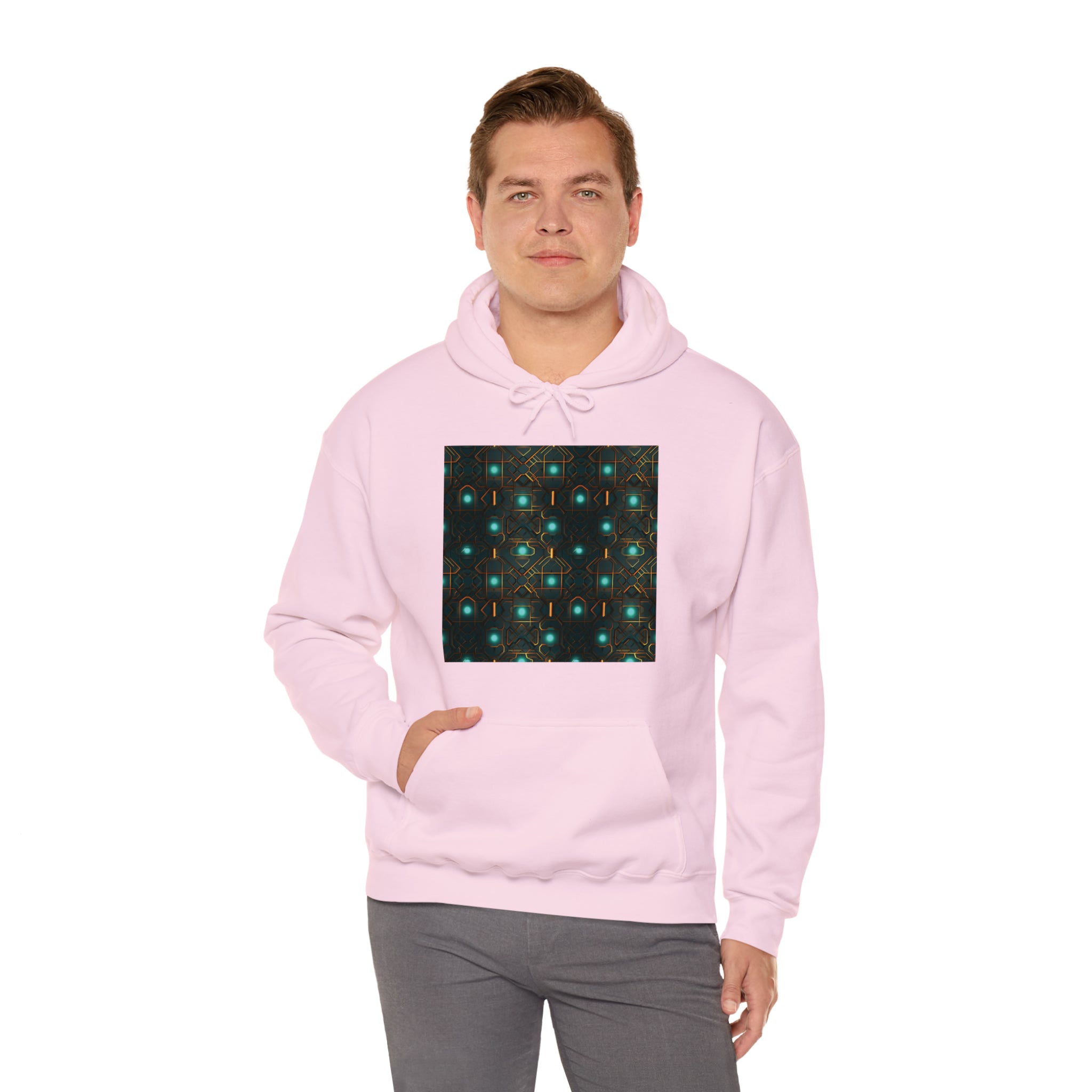 Unisex Heavy Blend™ Hooded Sweatshirt - Abstract Neon Designs 09