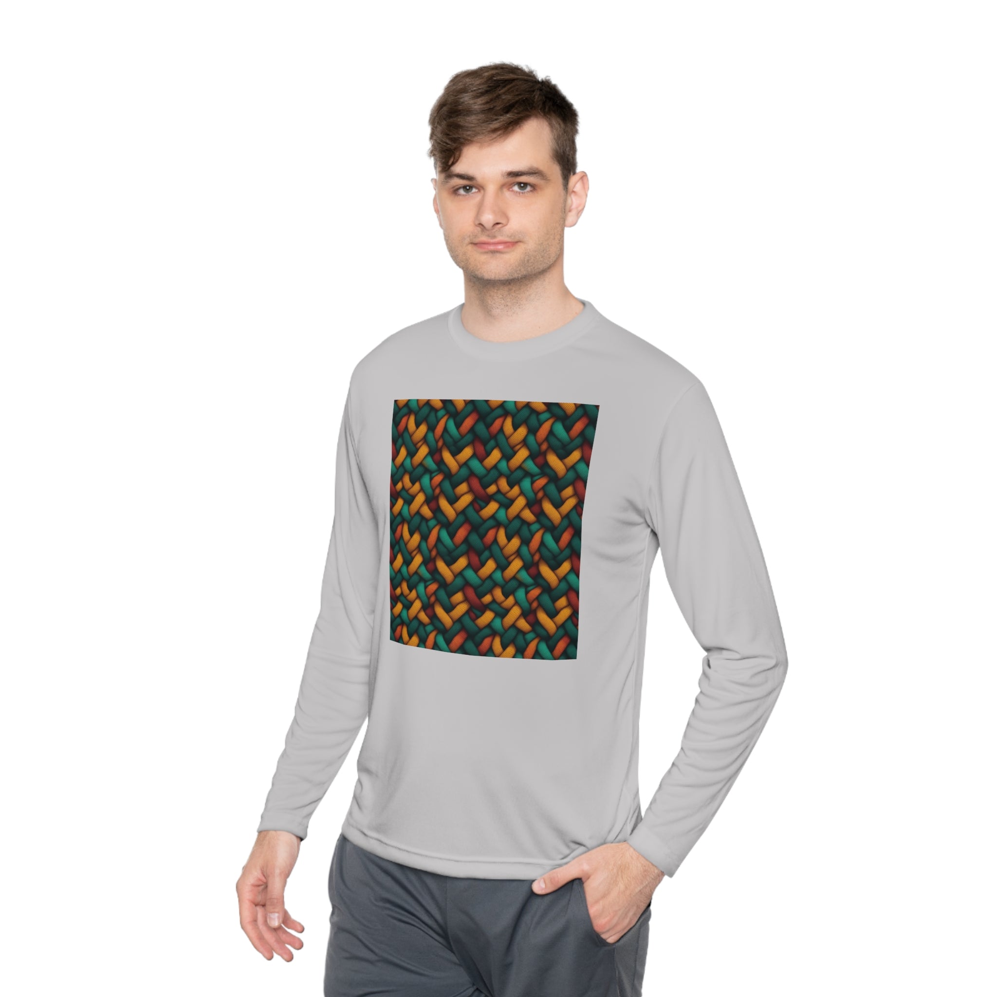 Unisex Lightweight Long Sleeve Tee (AOP) - Abstract Designs 12