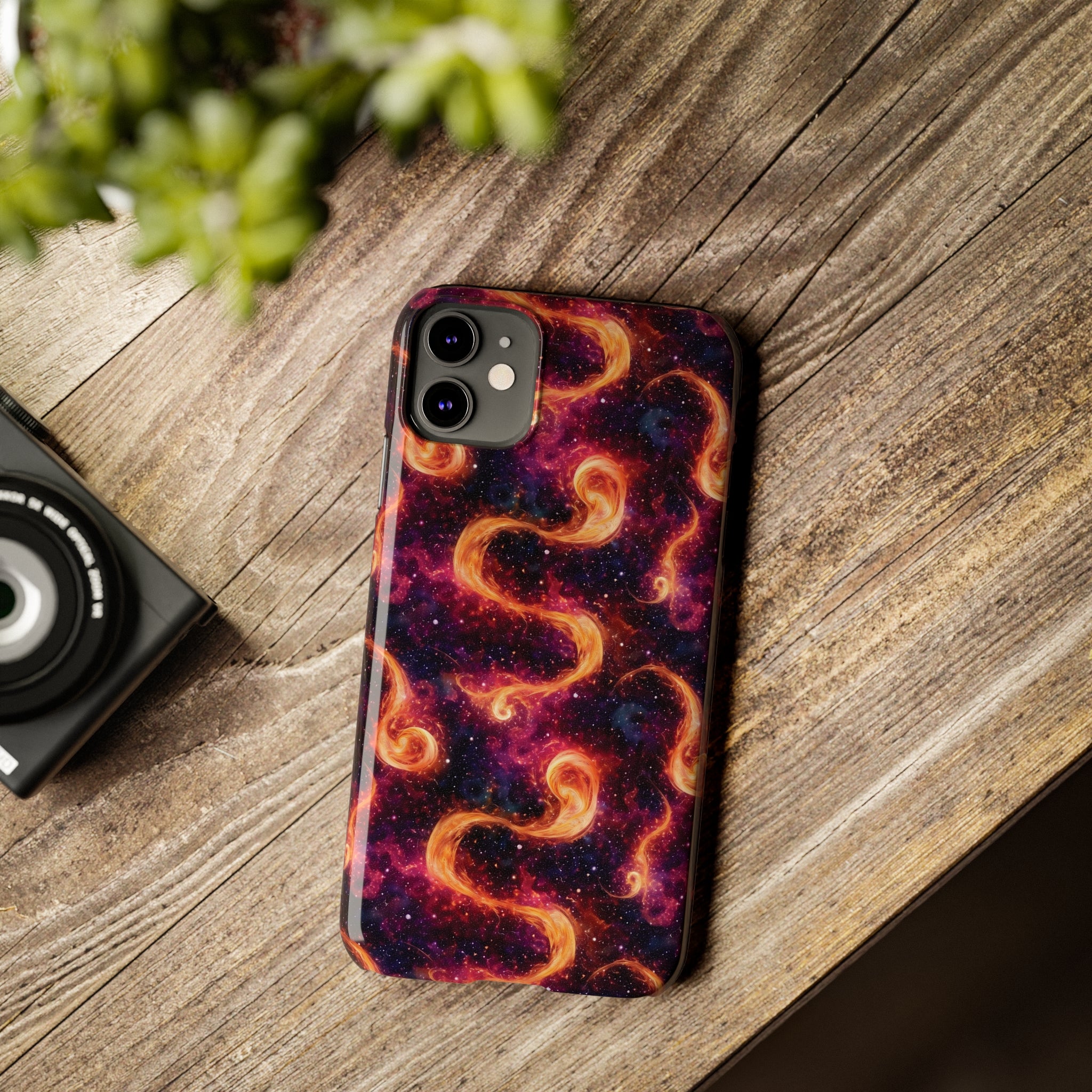 Slim Phone Cases (AOP) - Seamless Fantasy Galaxies 03