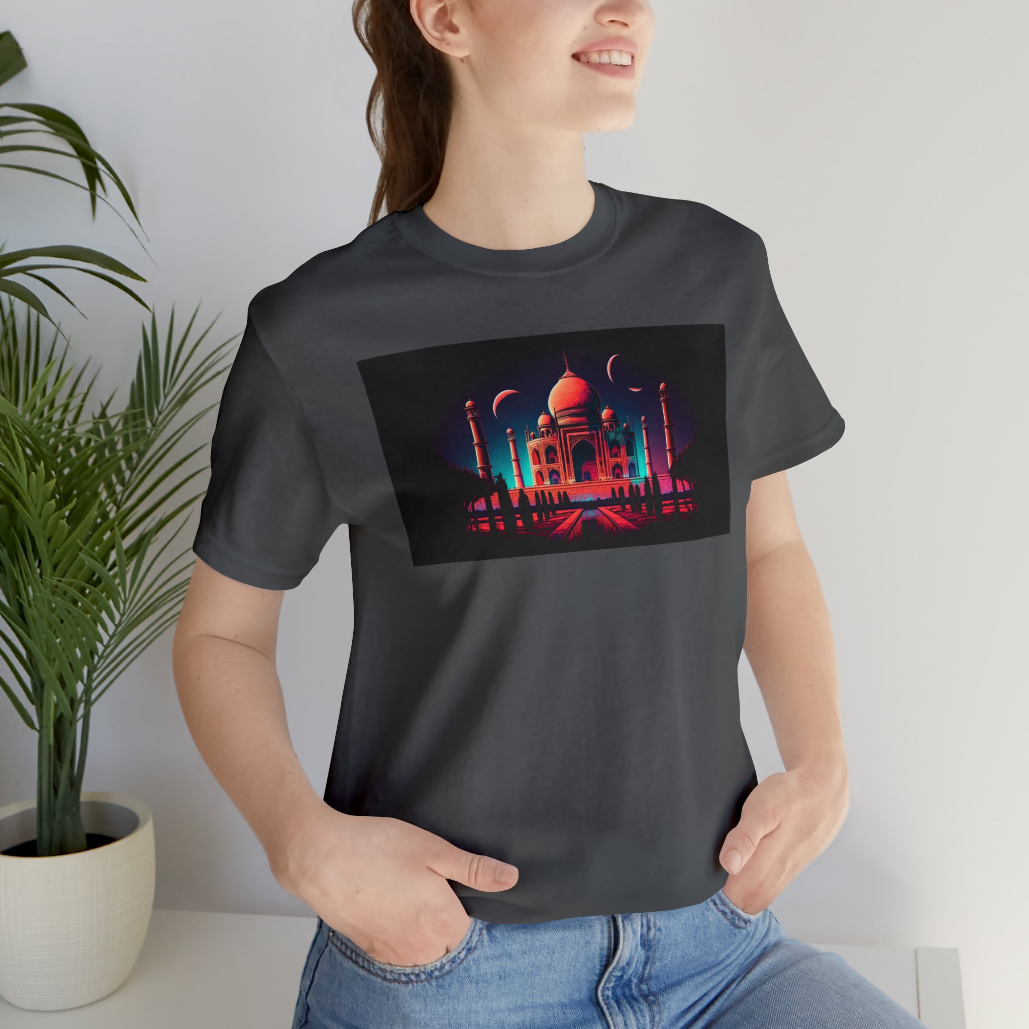 Unisex Jersey Short Sleeve Tee - Taj Mahal, Agra, India