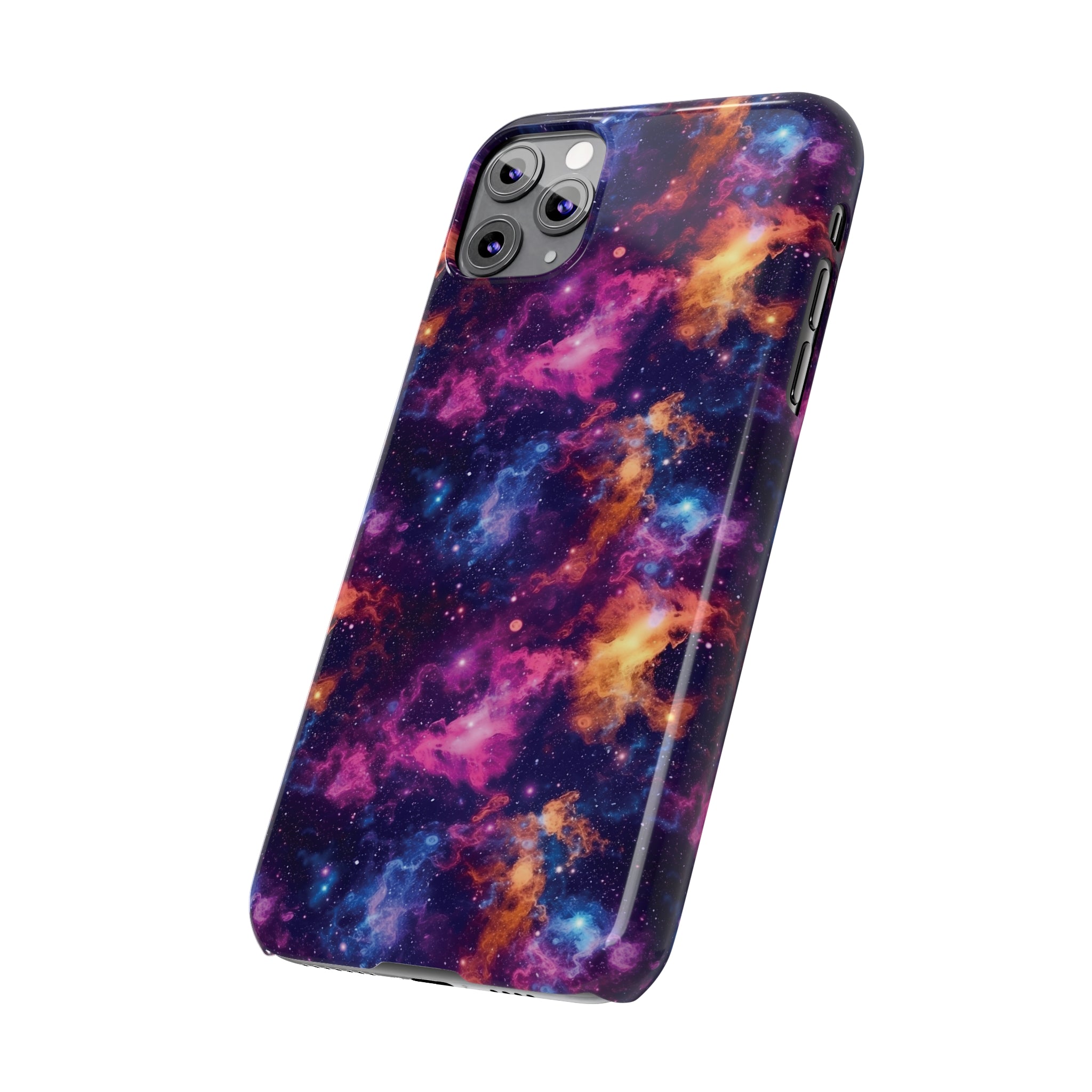 Slim Phone Cases (AOP) - Seamless Fantasy Galaxies 06