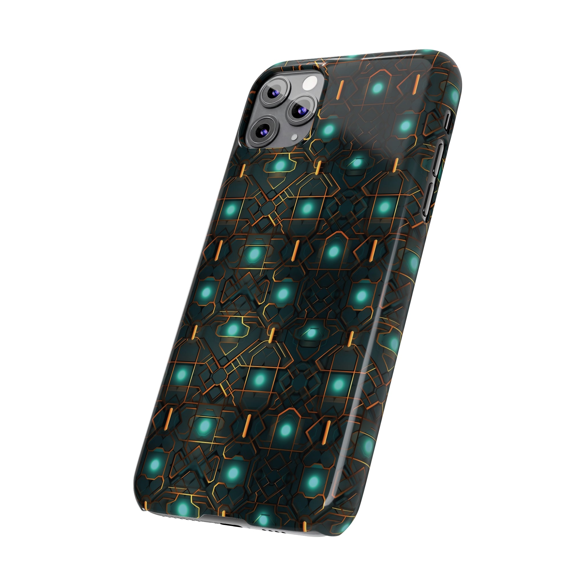 Slim Phone Cases (AOP) - Seamless Futuristic Designs 01