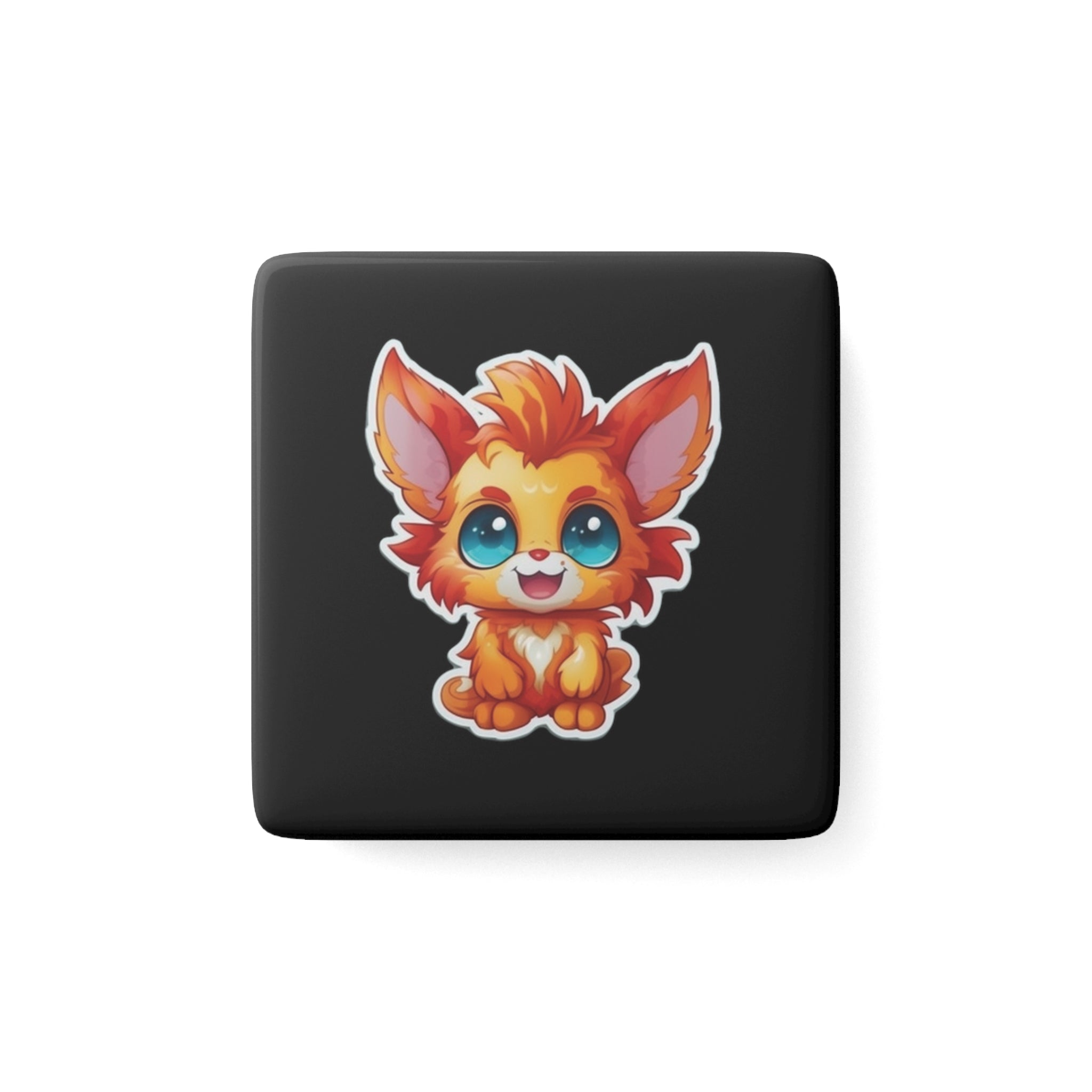 Porcelain Magnet, Square - Adorable Mascots 09