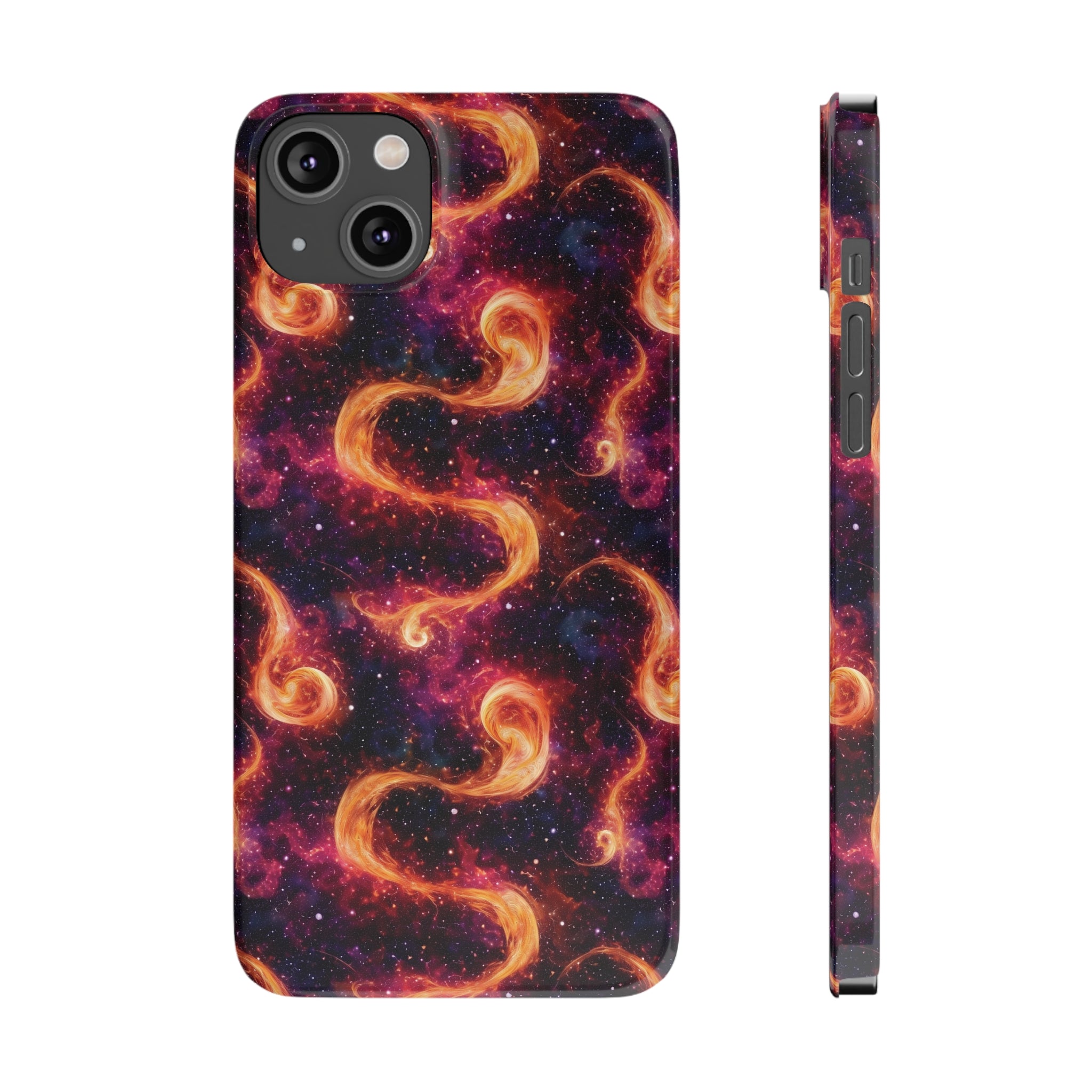 Slim Phone Cases (AOP) - Seamless Fantasy Galaxies 03