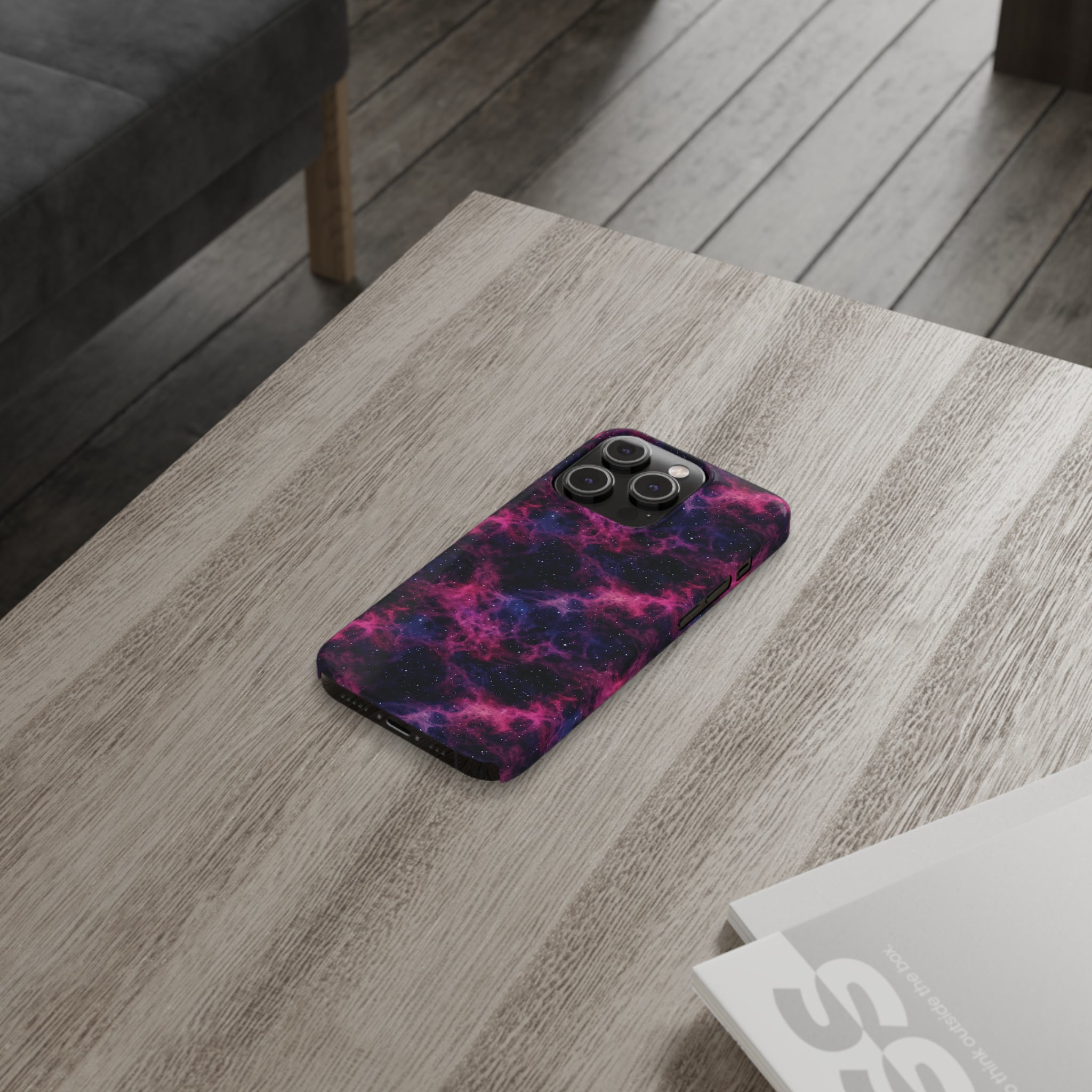 Slim Phone Cases (AOP) - Seamless Fantasy Galaxies 02