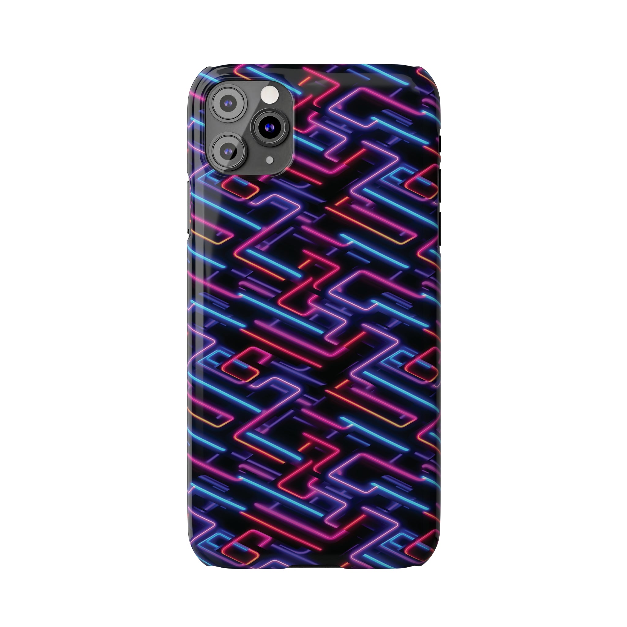 Slim Phone Cases (AOP) - Seamless Neon Designs 01