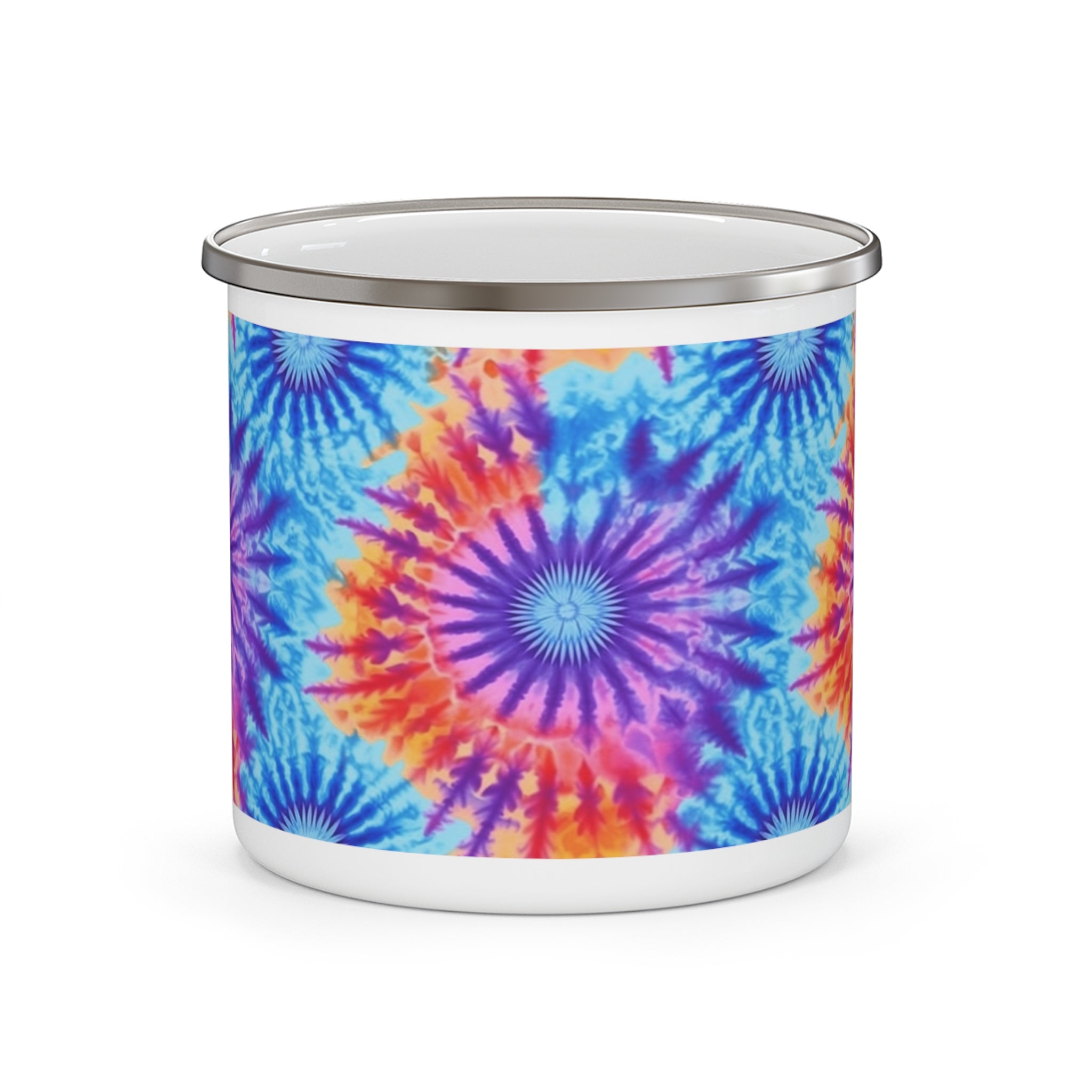 Enamel Camping Mug - Tie Dye, Seamless Designs 12