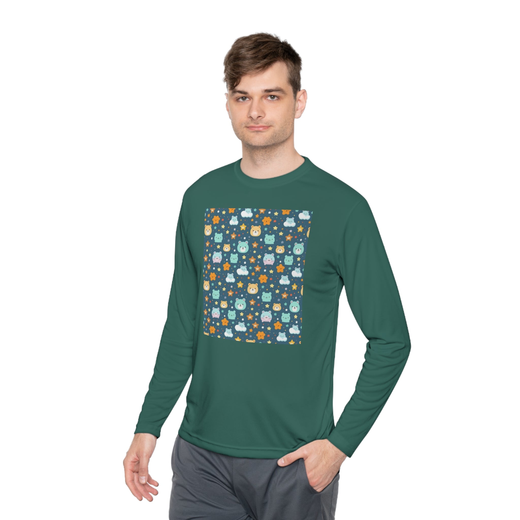 Unisex Lightweight Long Sleeve Tee (AOP) - Abstract Designs 06