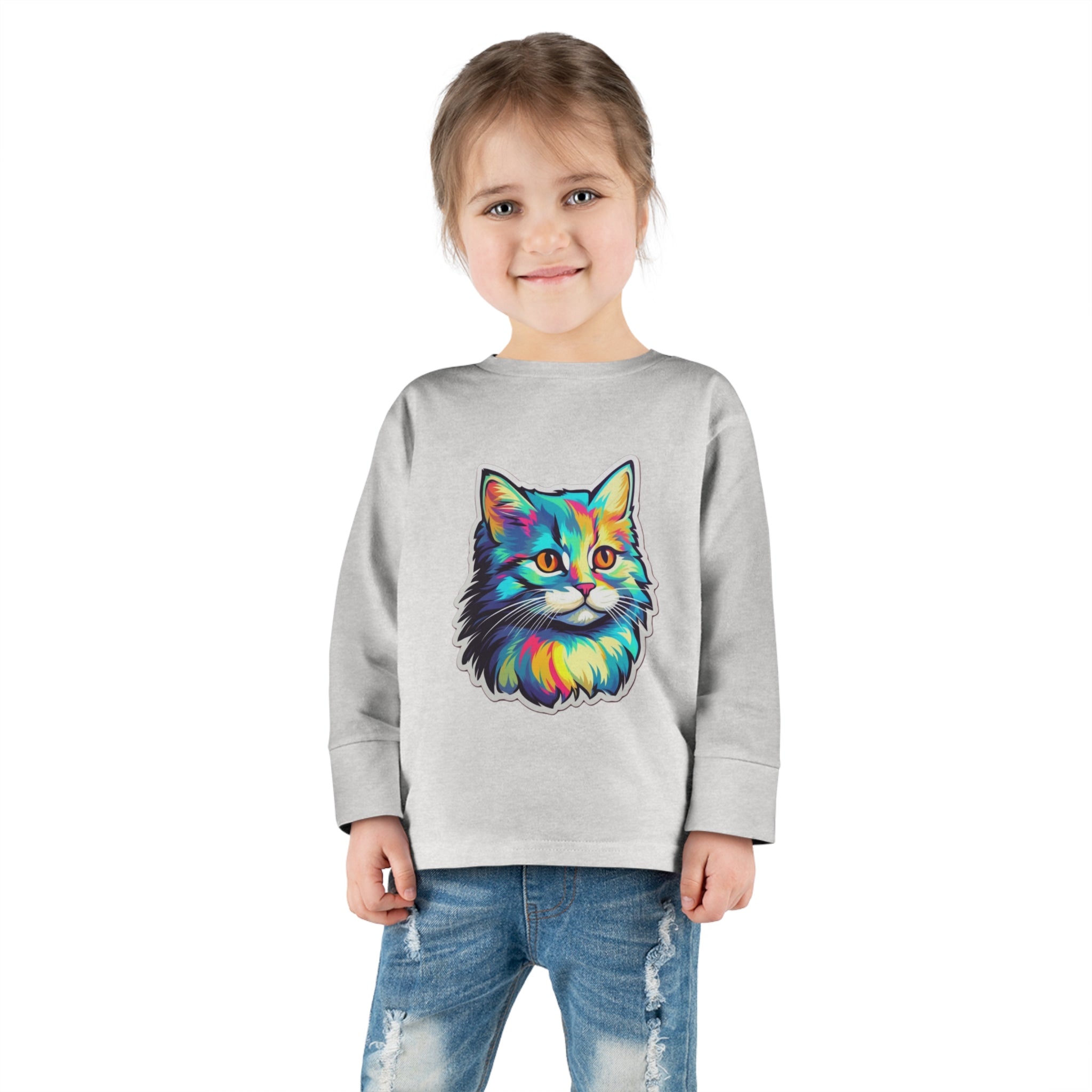 Toddler Long Sleeve Tee - Kittens 01