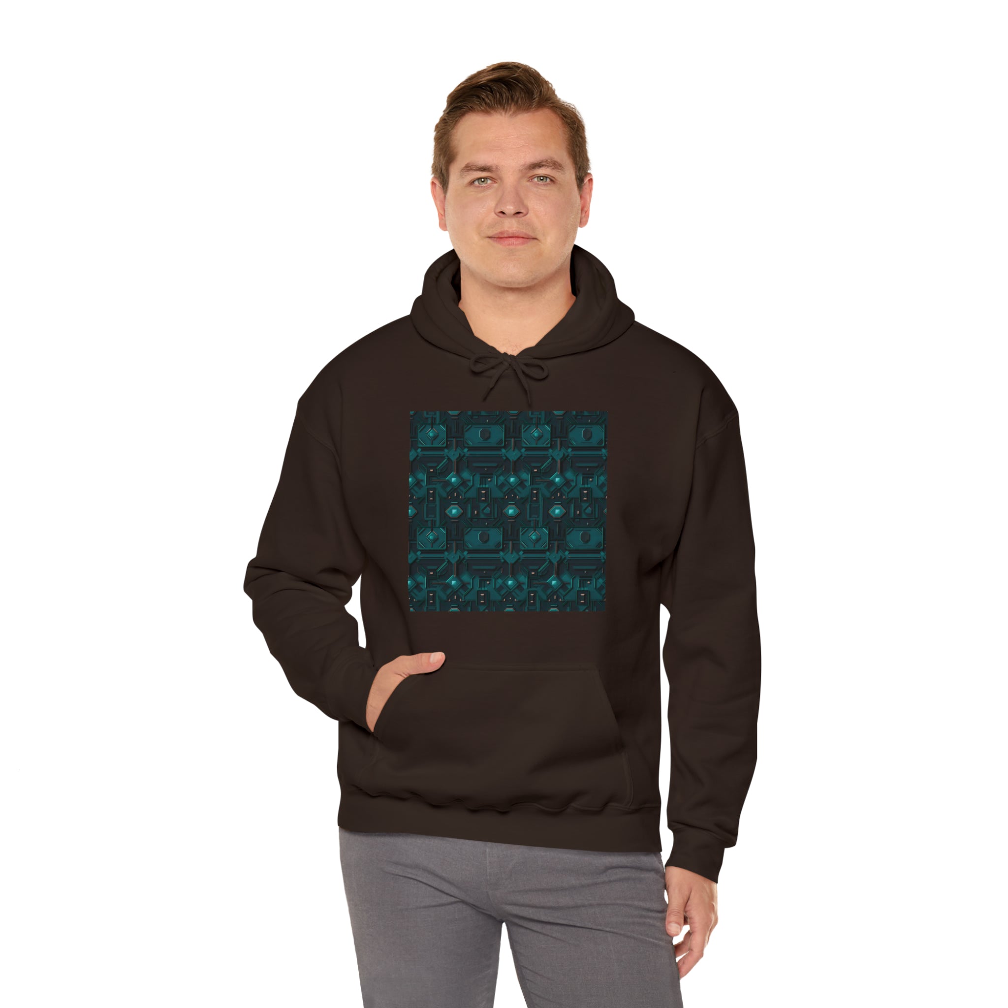 Unisex Heavy Blend™ Hooded Sweatshirt - Abstract Neon Designs 10