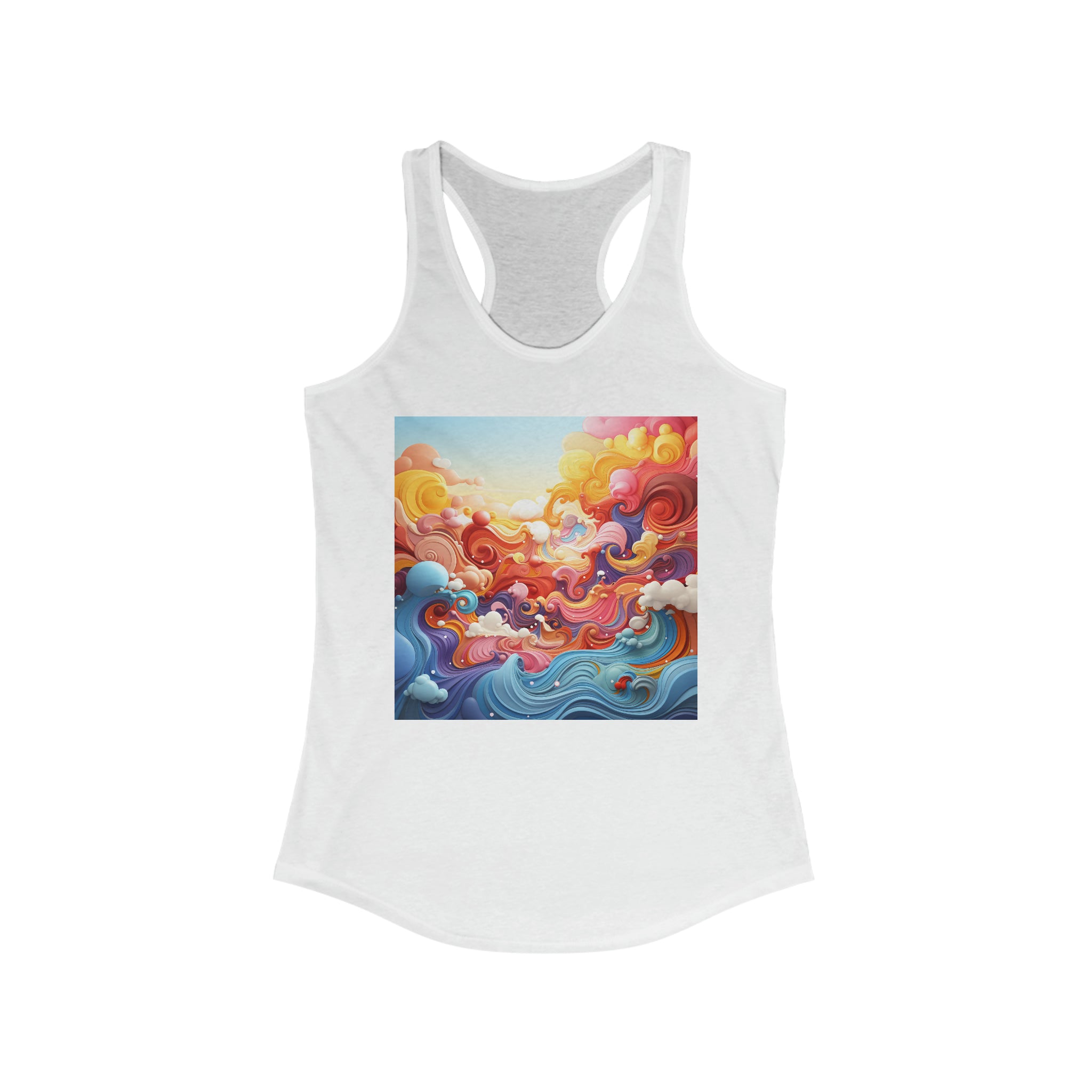 Women's Ideal Racerback Tank - Vector Art Design 16