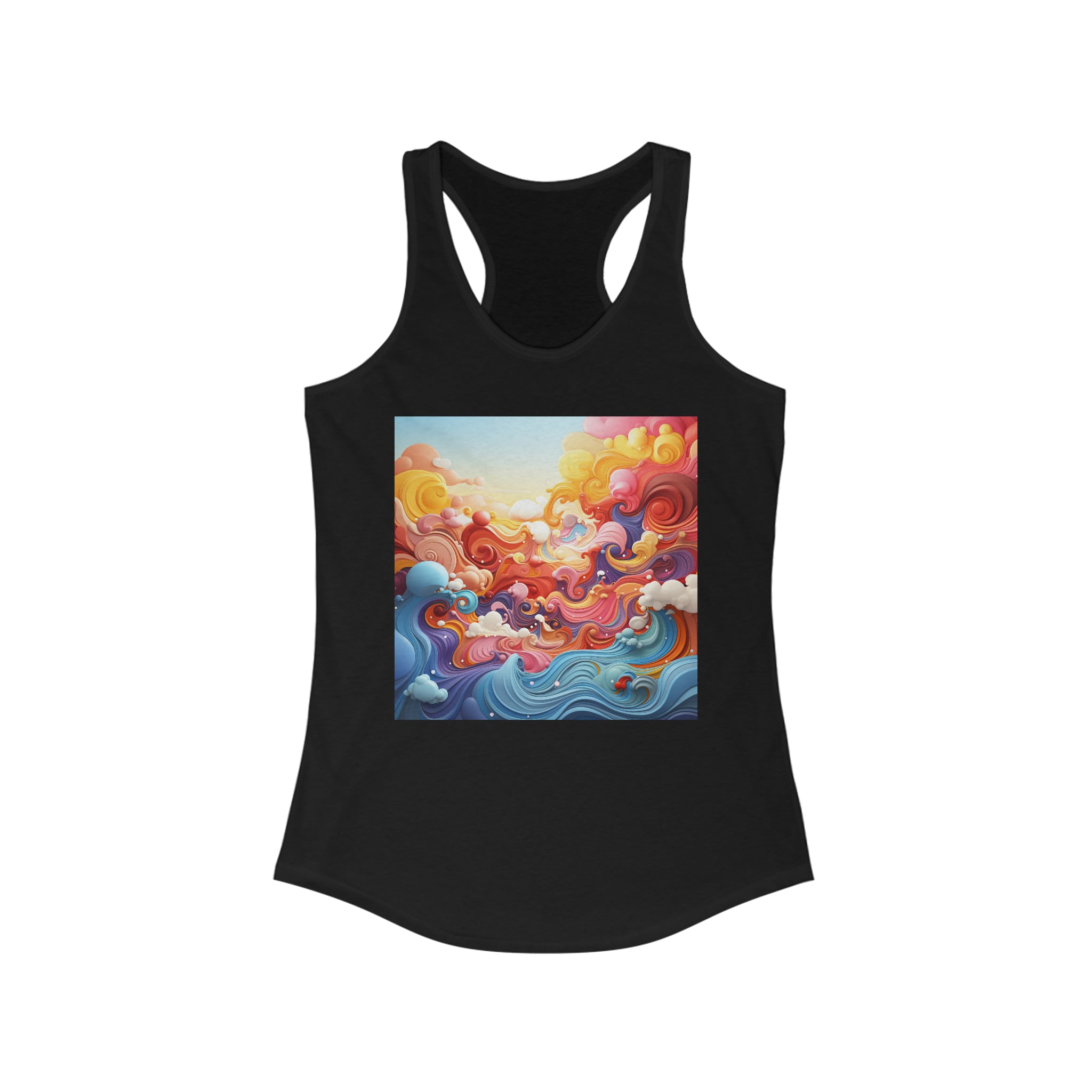 Women's Ideal Racerback Tank - Vector Art Design 16