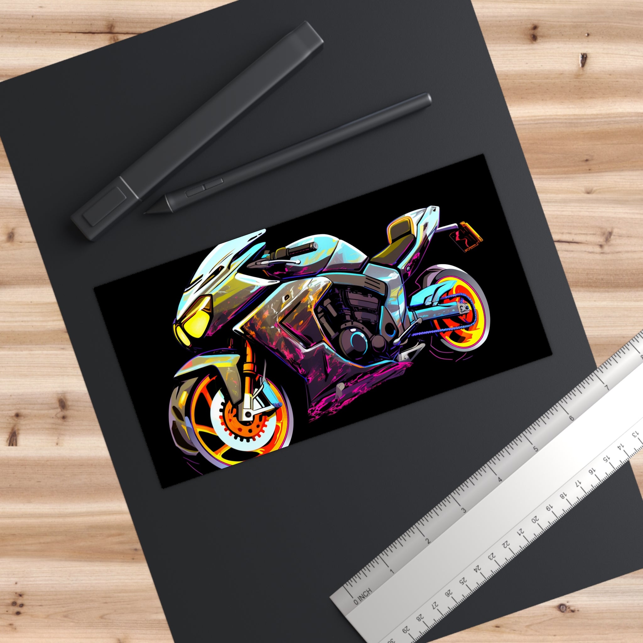 Bumper Stickers - Pop Art Designs, Motorcycle 07