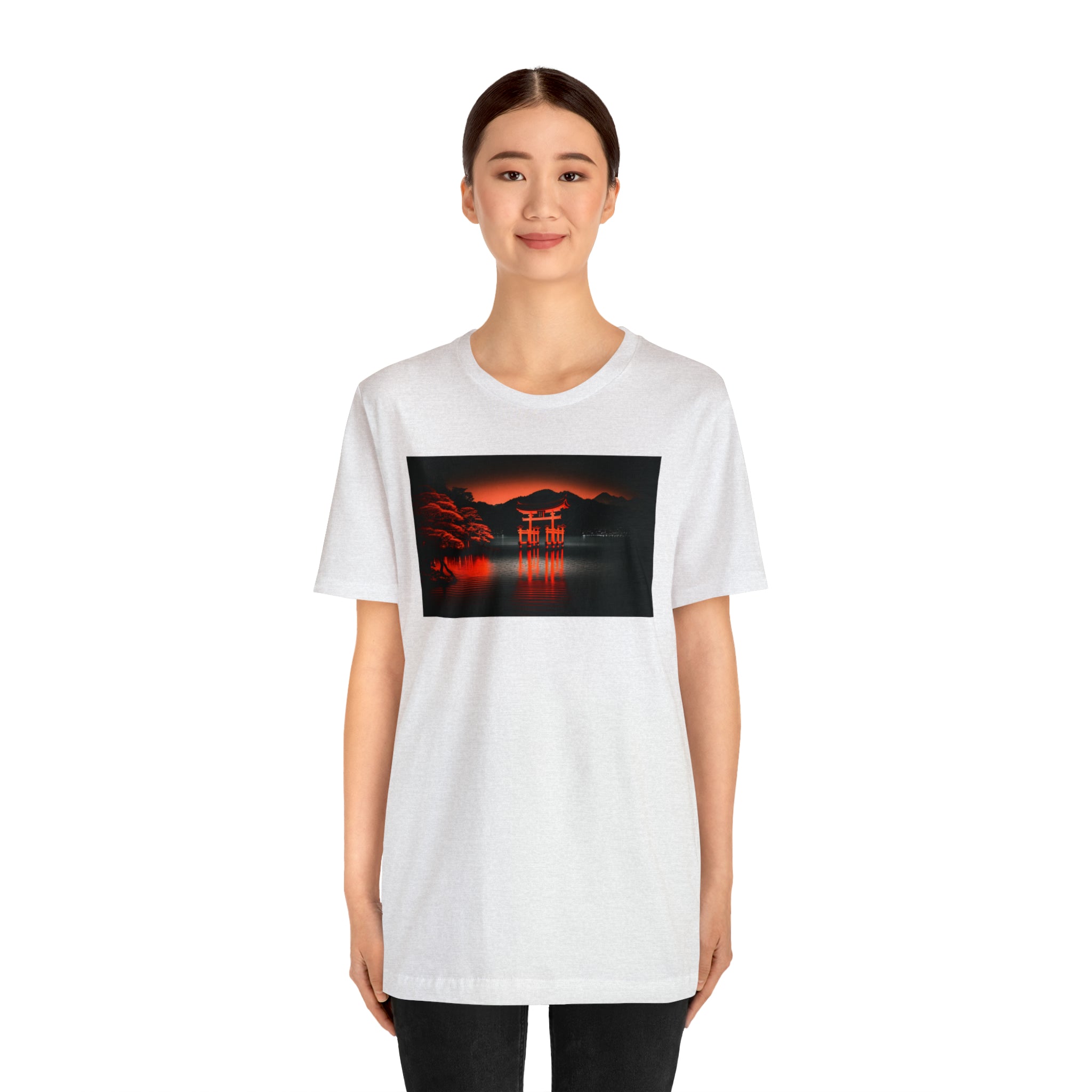 Unisex Jersey Short Sleeve Tee - Itsukushima Shrine, Japan