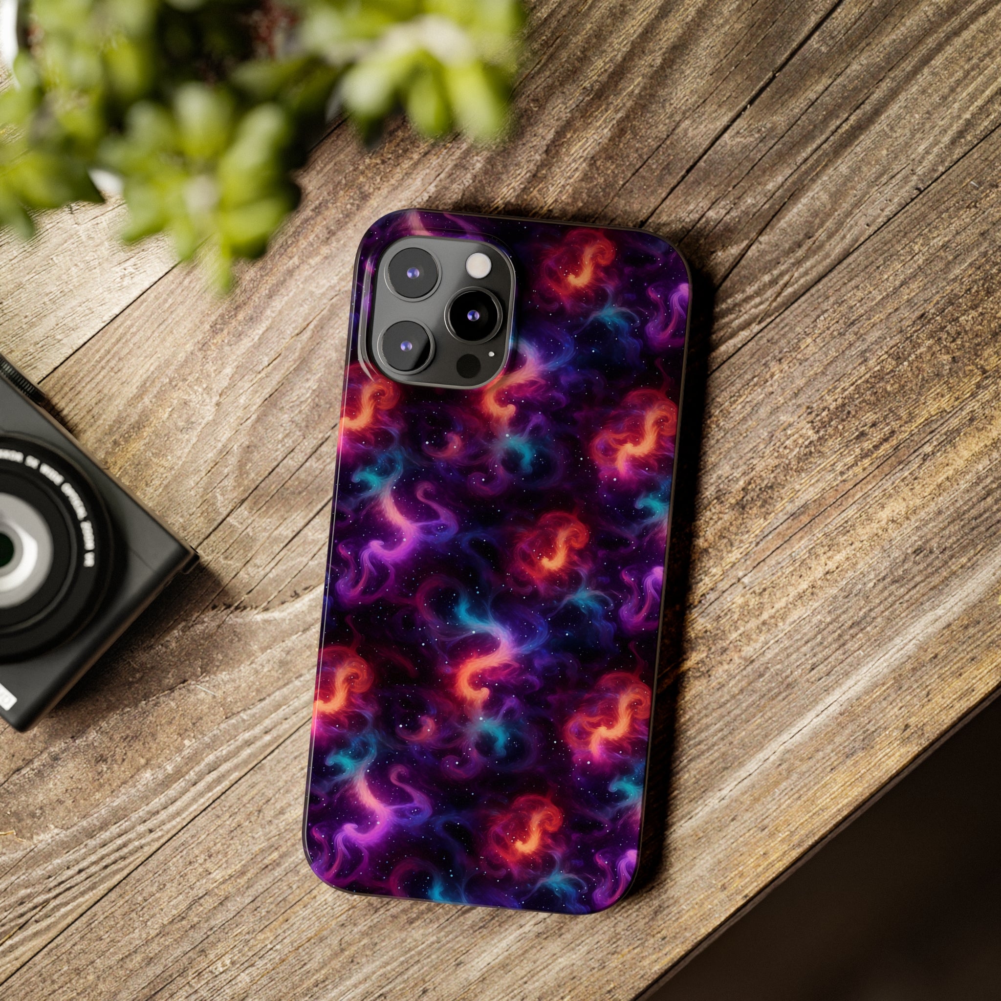 Slim Phone Cases (AOP) - Seamless Fantasy Galaxies 05